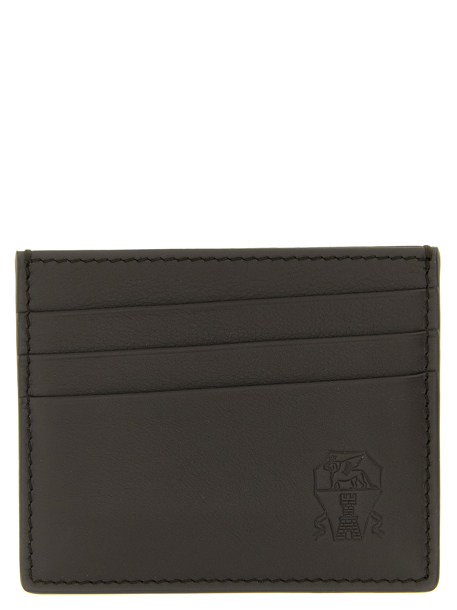 Brunello Cucinelli Black Calfskin Cardholder Brunello Cucinelli