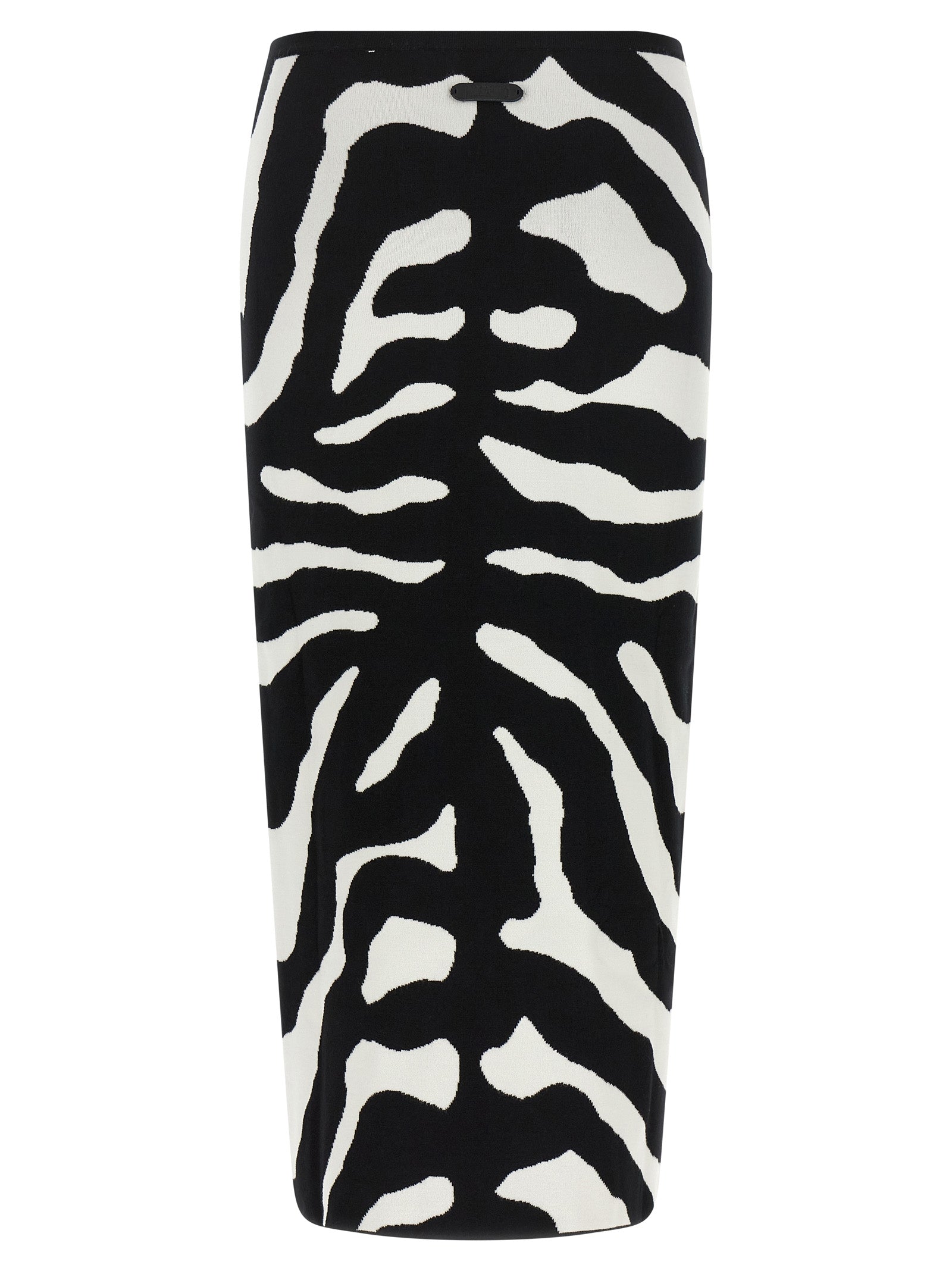 Moschino Bicolor Viscose Midi Skirt Moschino