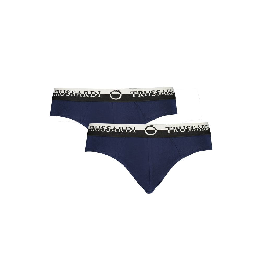 Trussardi Blu Cotton Men Underwear Trussardi