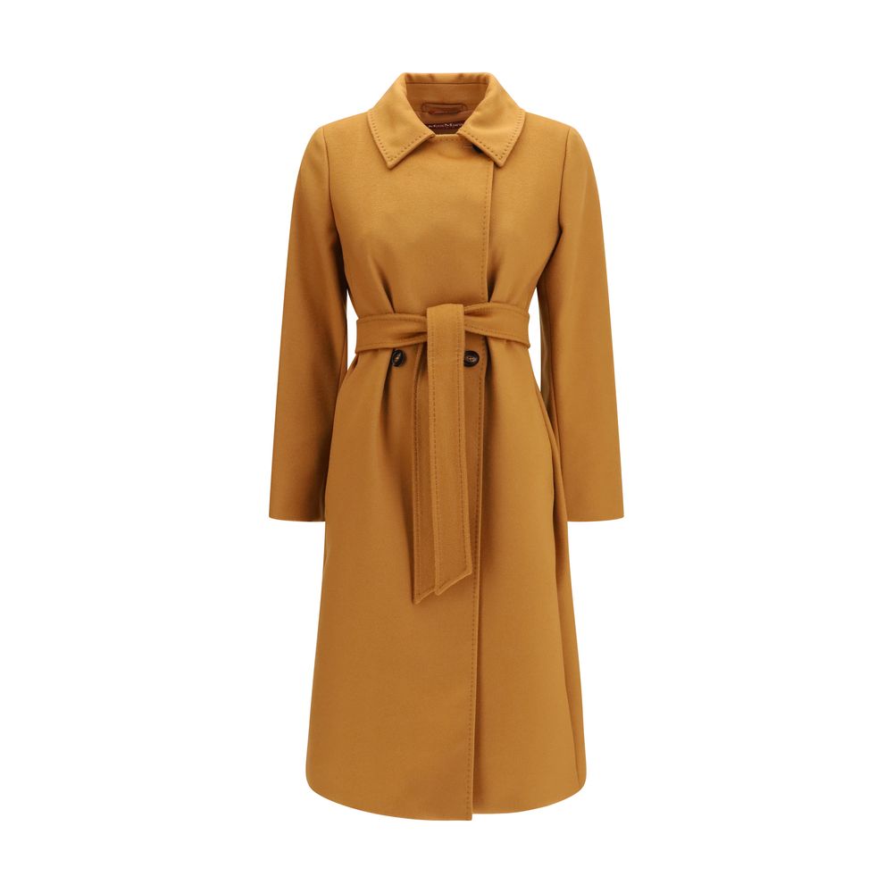 Max Mara Beige Wool Oves Aries Coat Max Mara