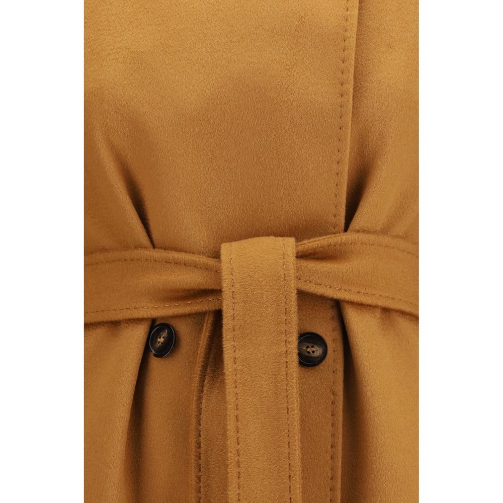 Max Mara Beige Wool Oves Aries Coat Max Mara