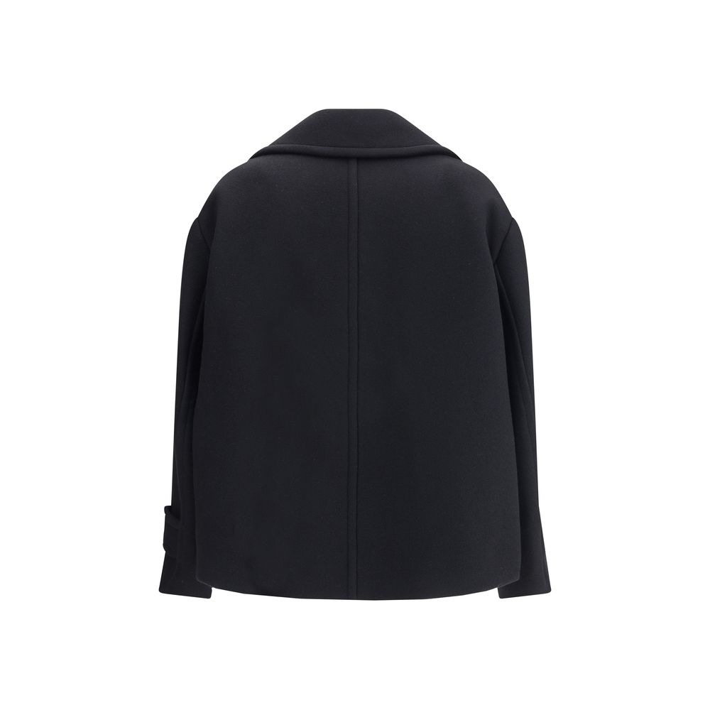 Chloé Black Wool Oves Aries Coat Chloé