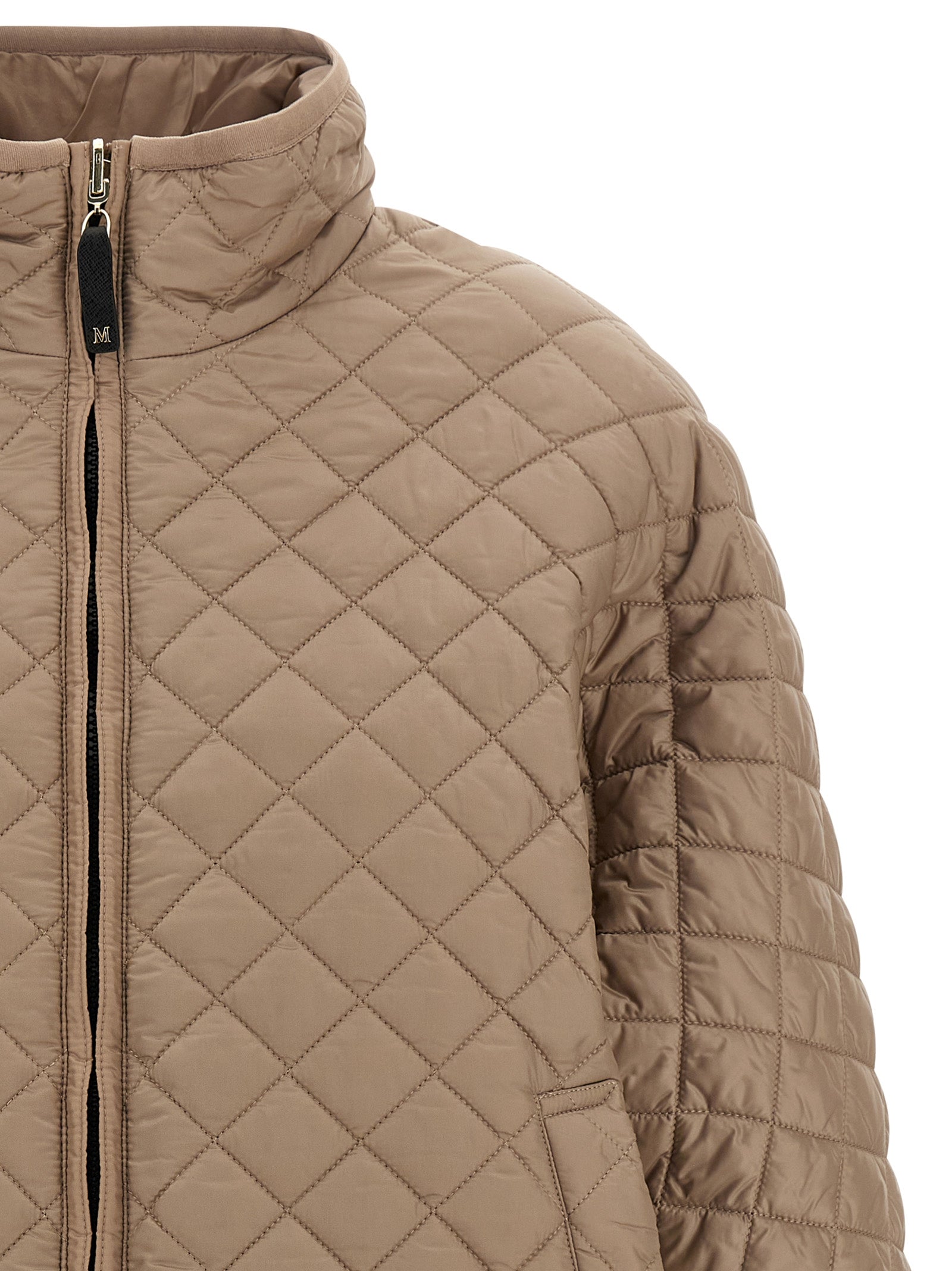 Max Mara Beige Polyester Coat Max Mara