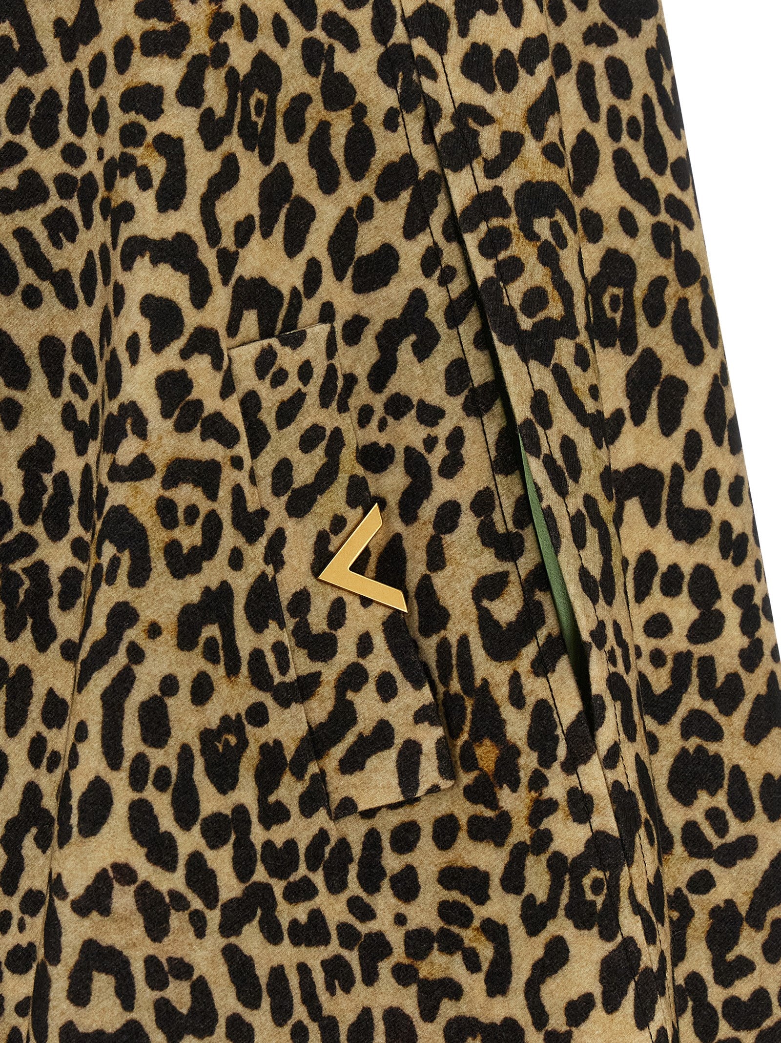 Valentino Garavani Brown Wool Coat Valentino Garavani
