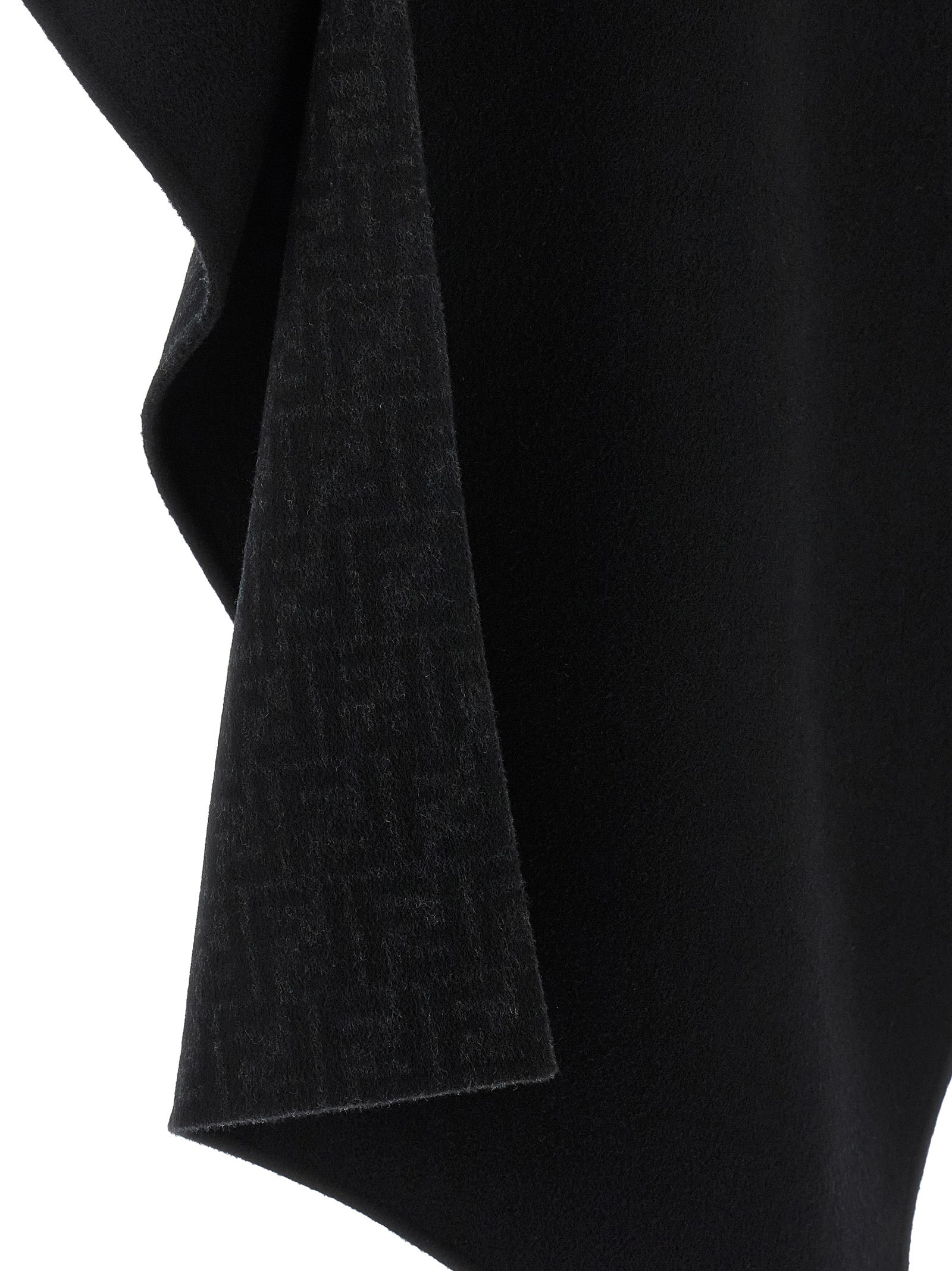 Fendi Black Virgin Wool Coat Fendi