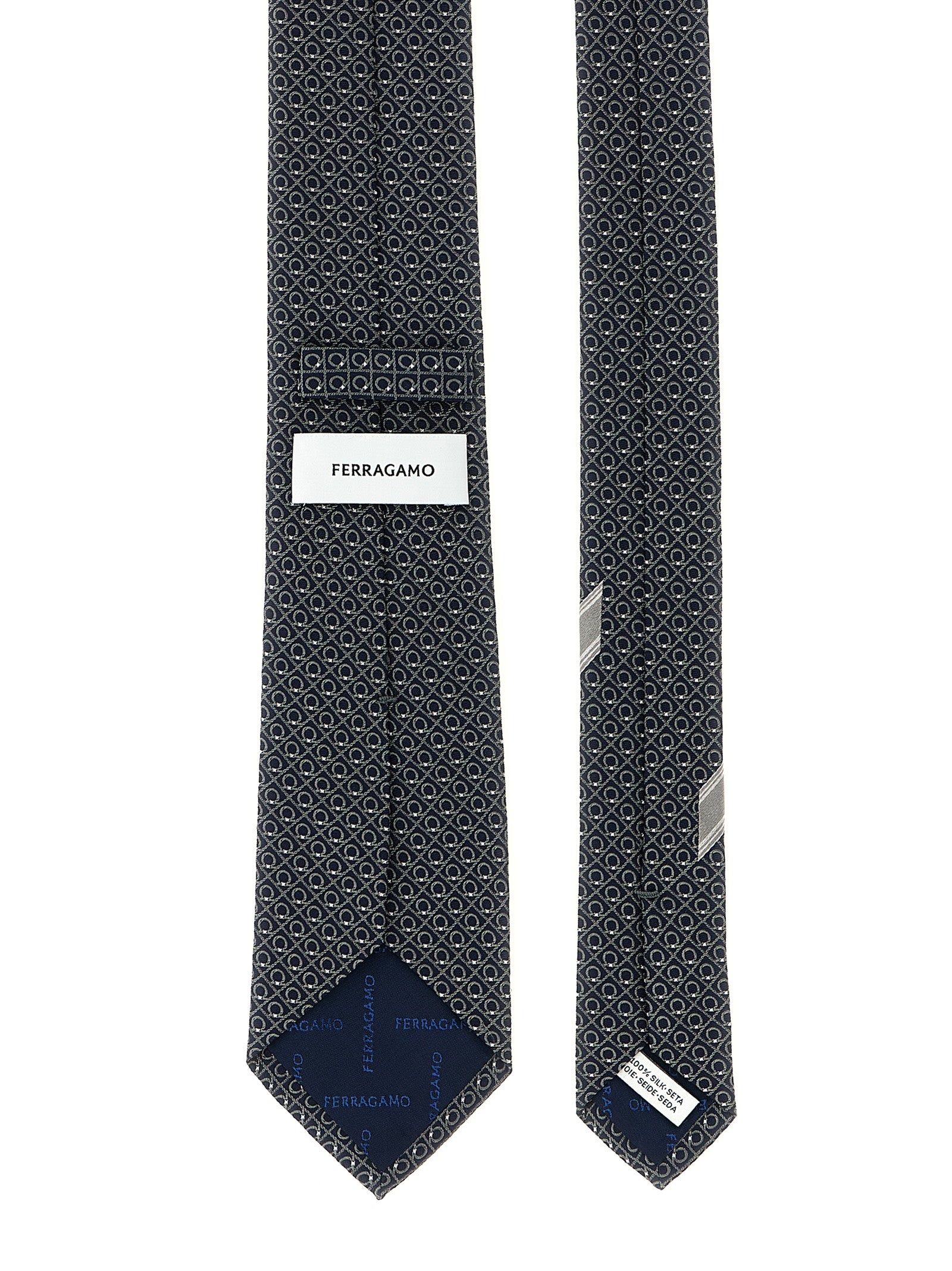 Ferragamo Black Silk Tie Ferragamo