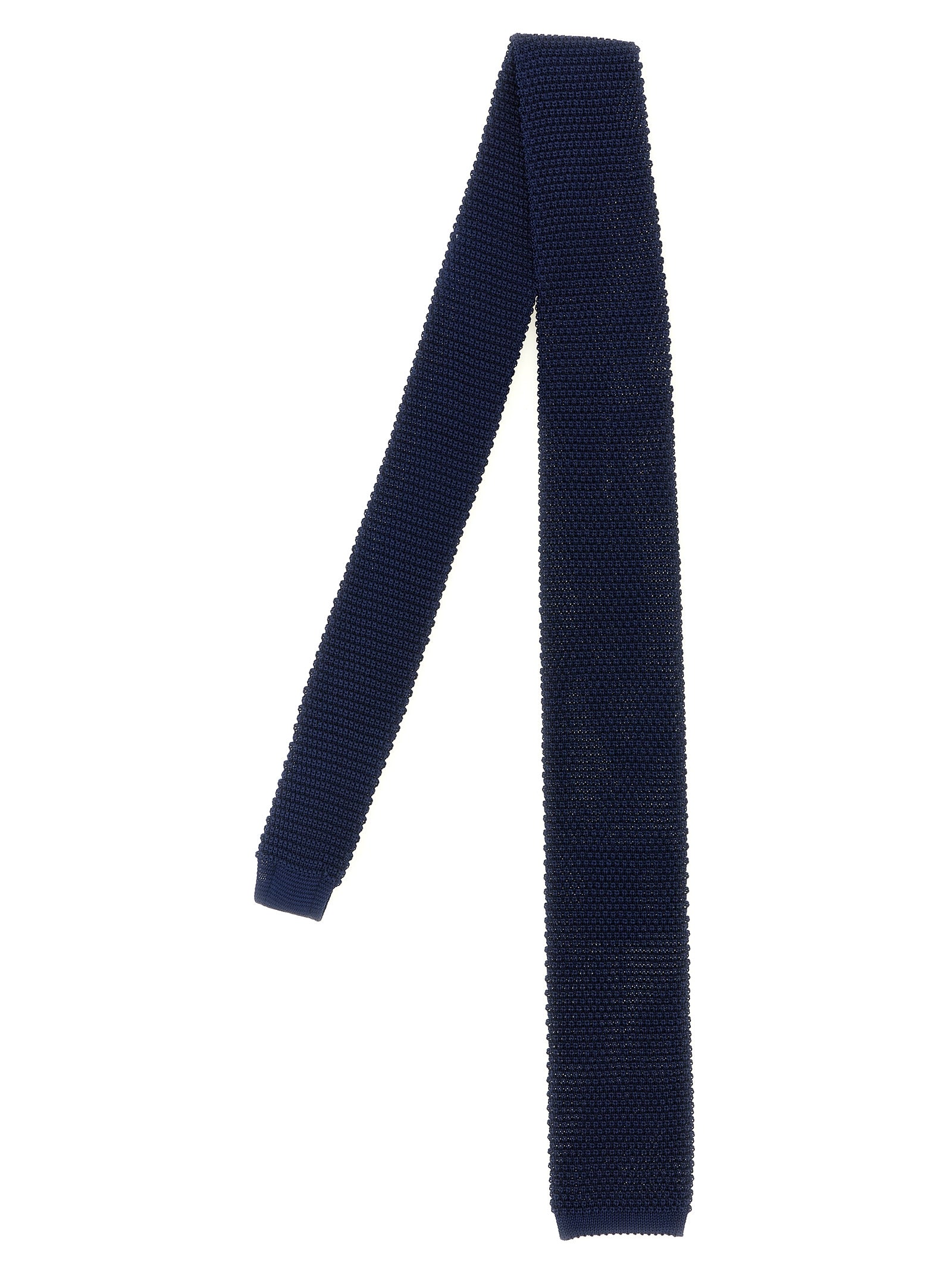 Brunello Cucinelli Blue Silk Tie Brunello Cucinelli