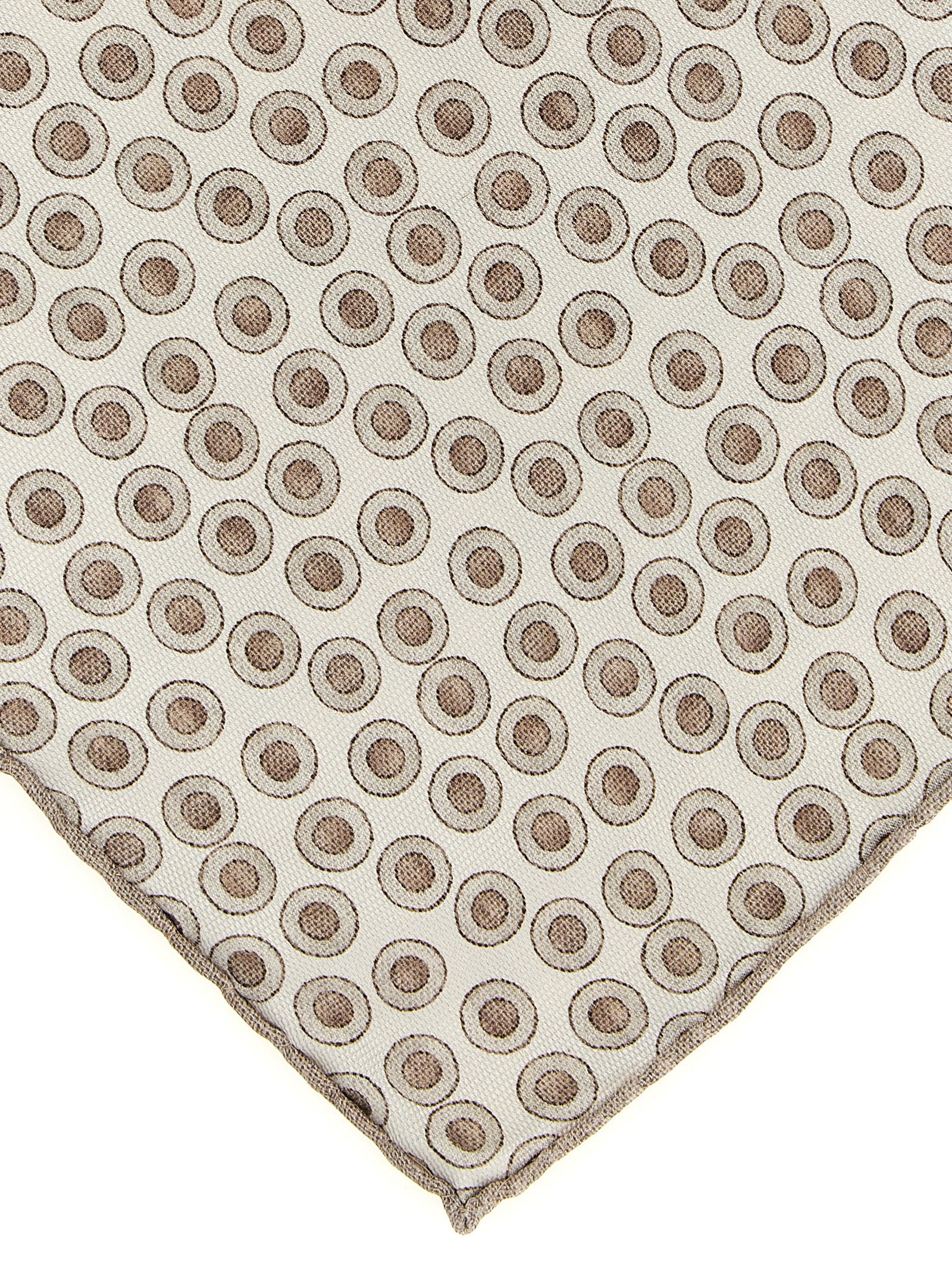Brunello Cucinelli Beige Silk Foulard Brunello Cucinelli