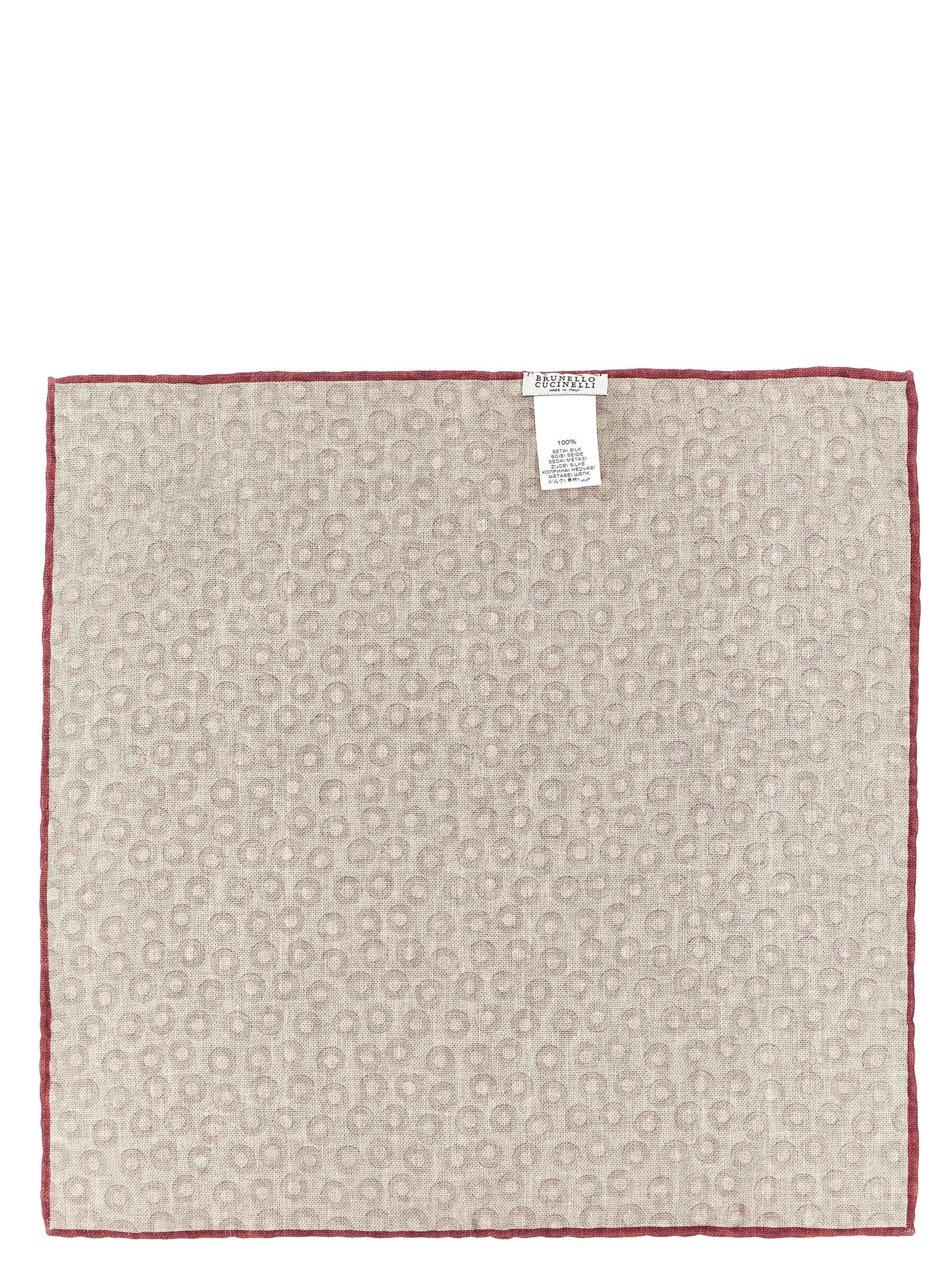 Brunello Cucinelli Multicolor Silk Pocket Square Brunello Cucinelli