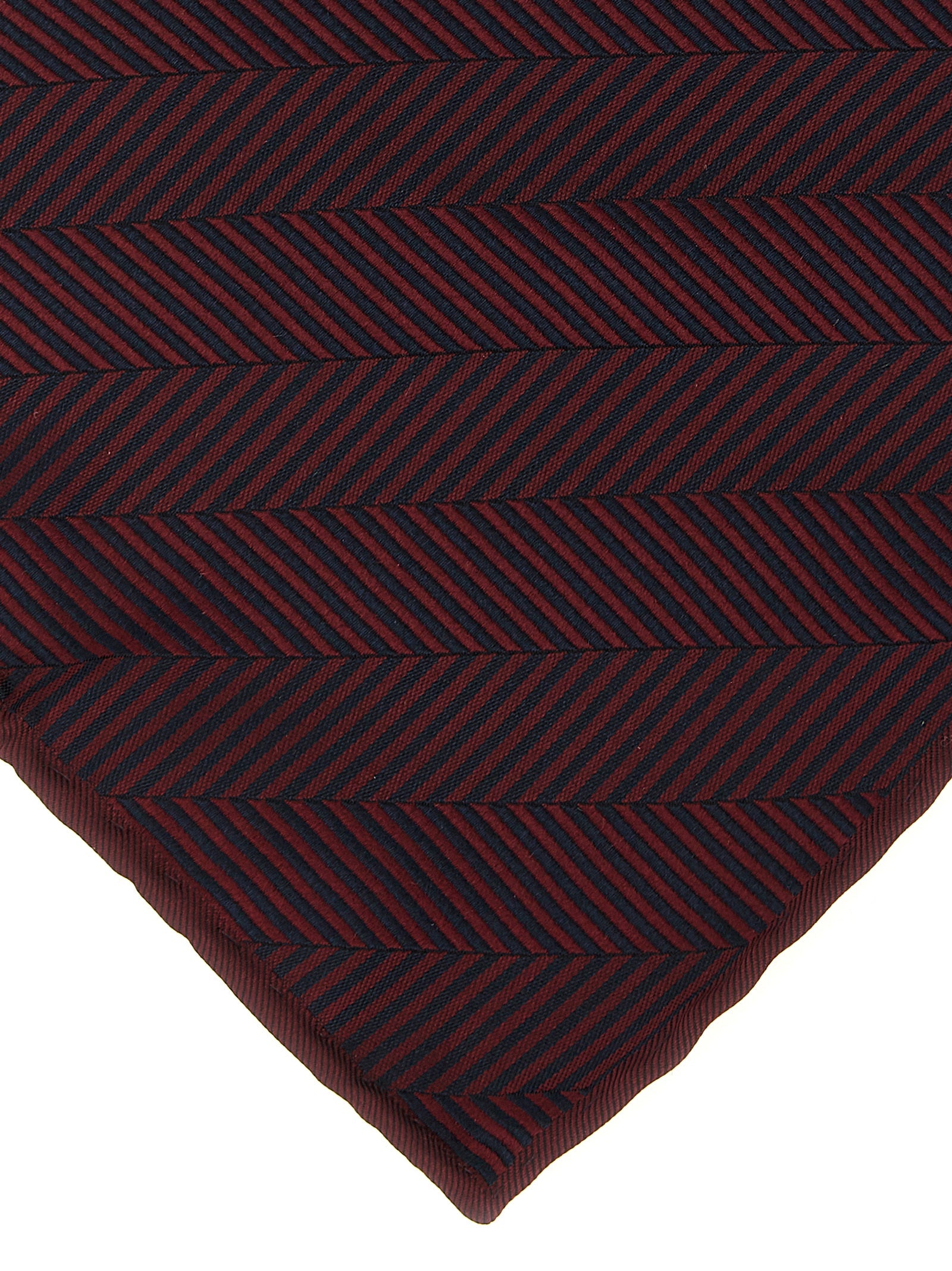 Brunello Cucinelli Bordeaux Silk Pocket Square Brunello Cucinelli