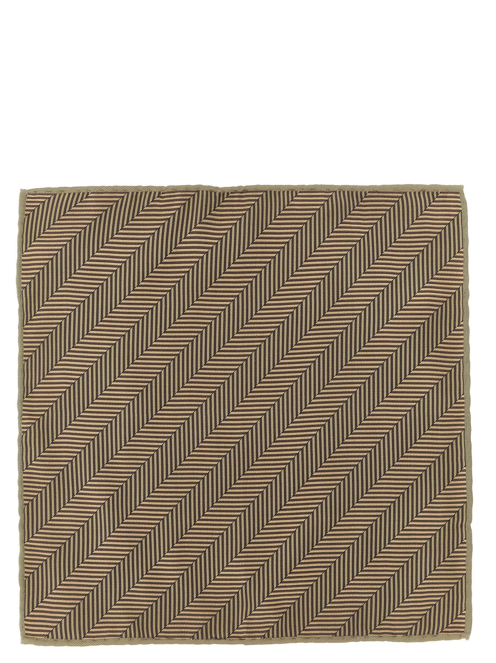 Brunello Cucinelli Beige Silk Pocket Square Brunello Cucinelli