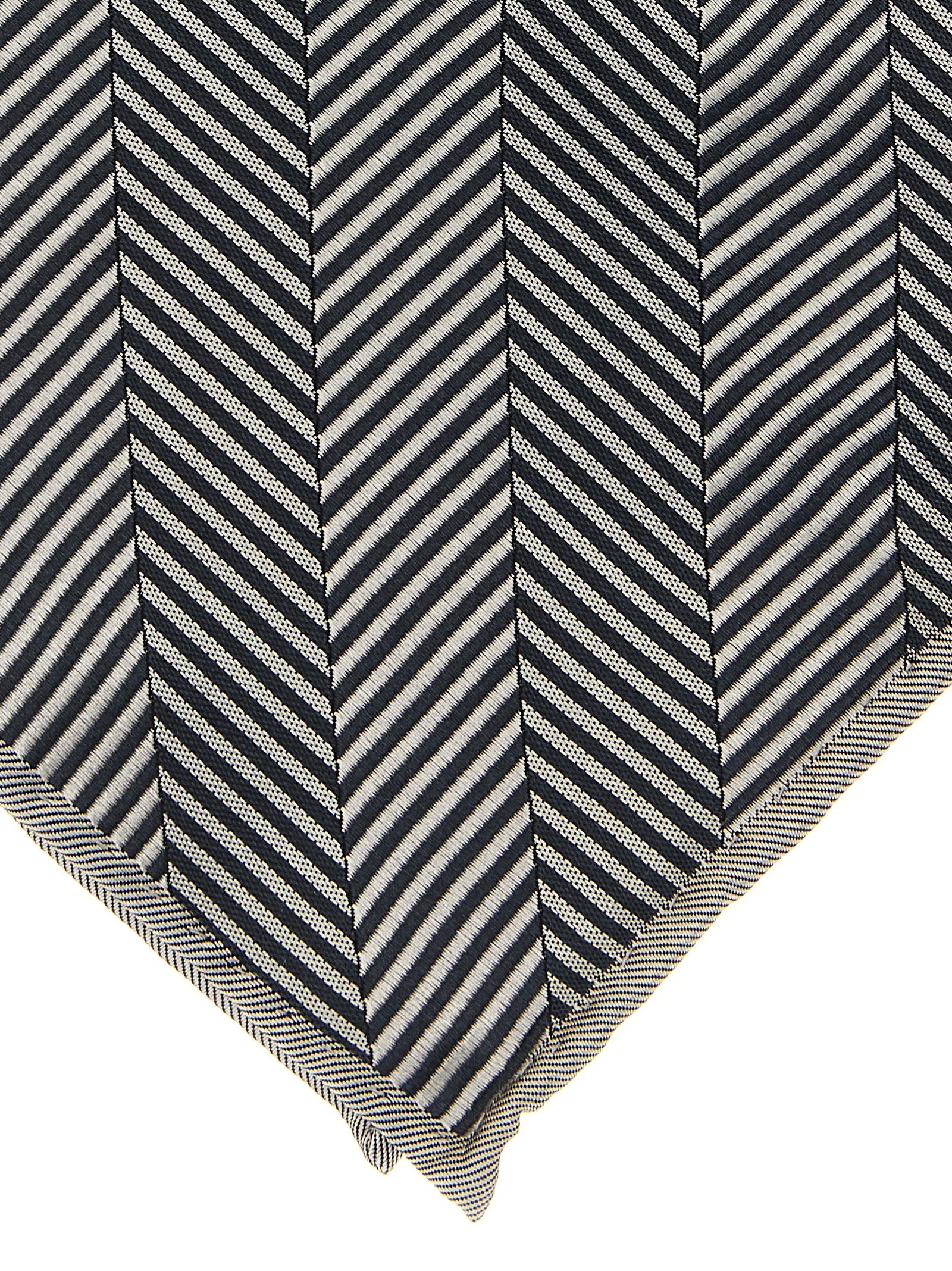 Brunello Cucinelli Gray Silk Pocket Square Brunello Cucinelli