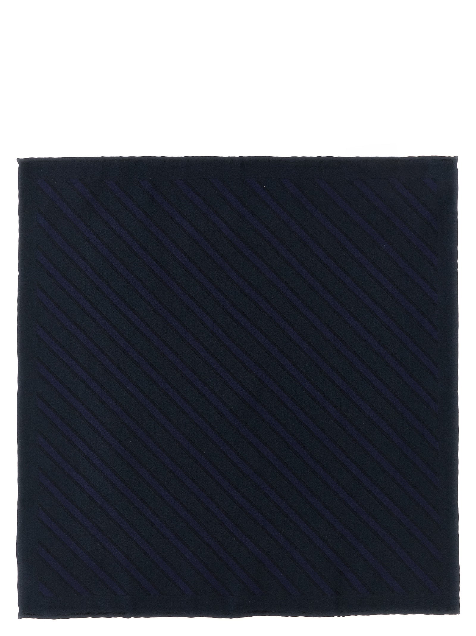 Brunello Cucinelli Blue Silk Pocket Square Brunello Cucinelli