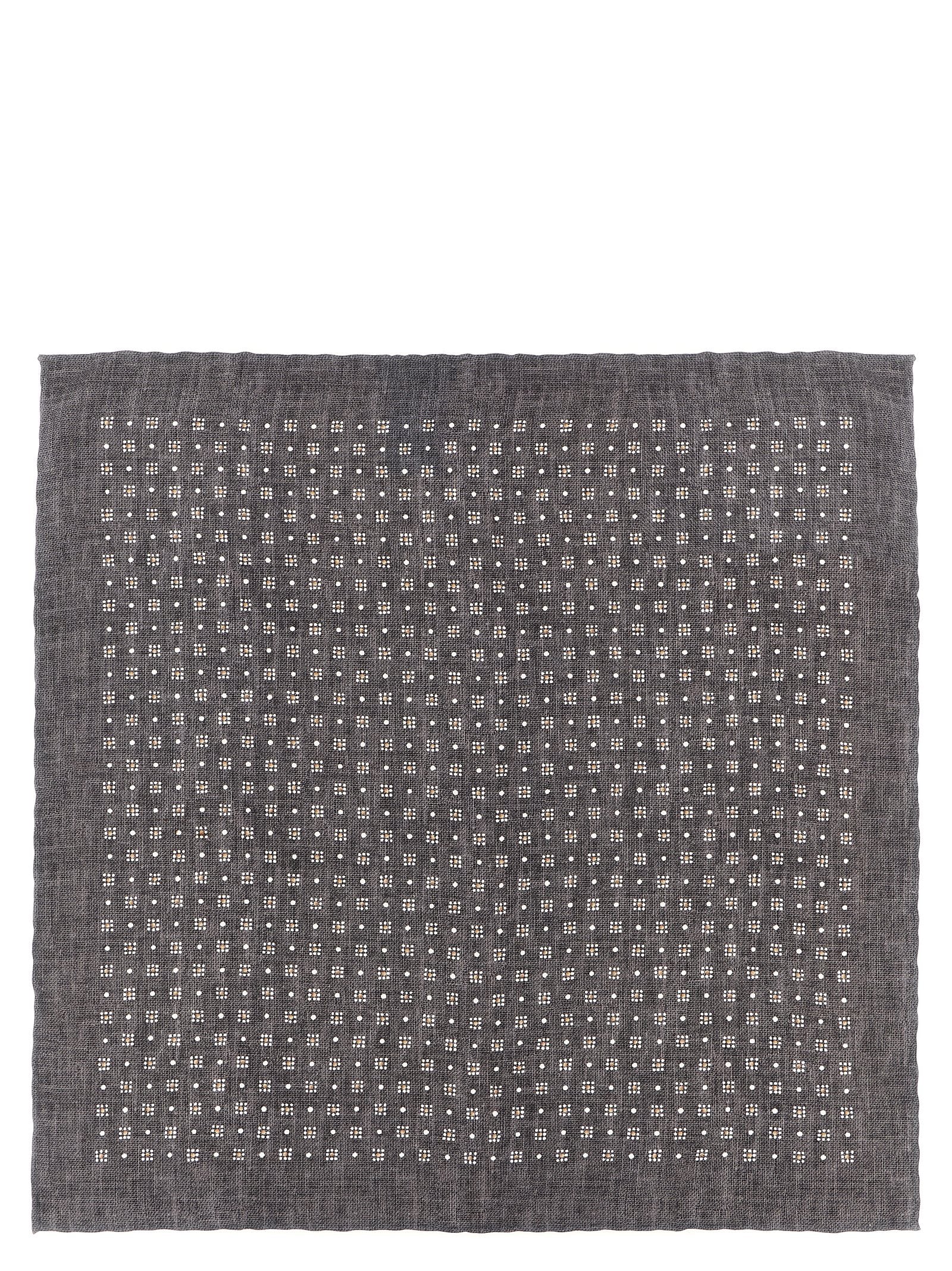 Brunello Cucinelli Gray Silk Accessories Brunello Cucinelli