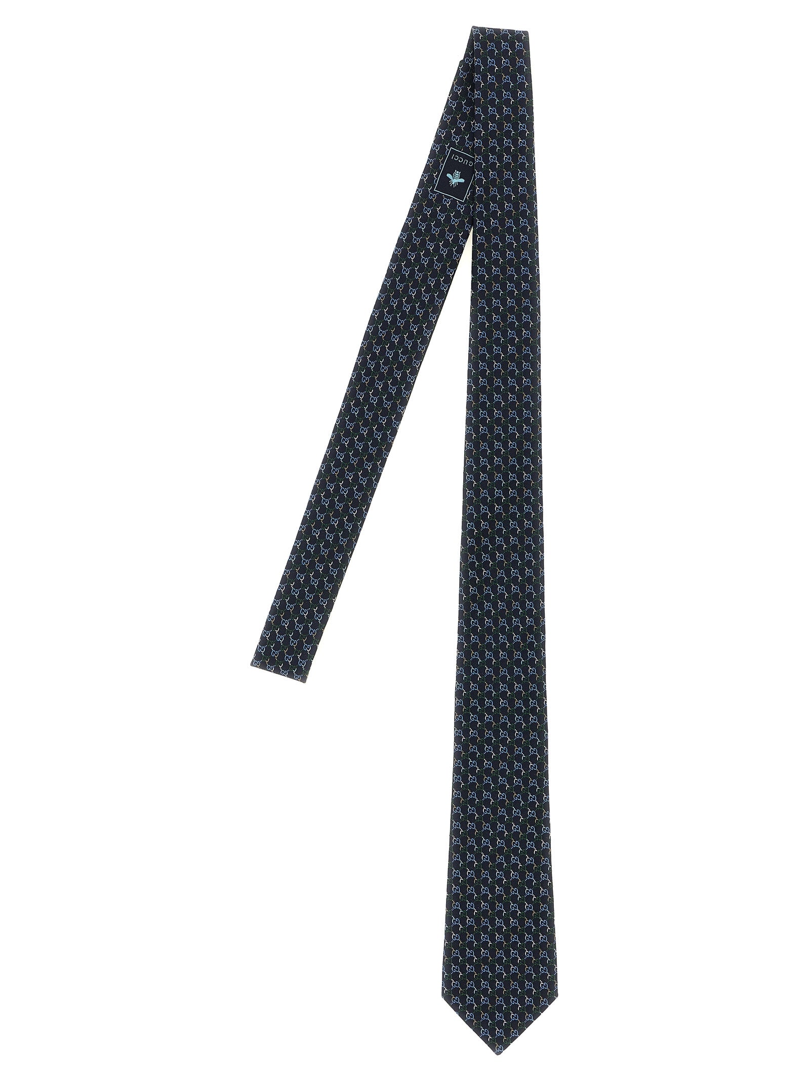 Gucci Blue Silk Tie Gucci