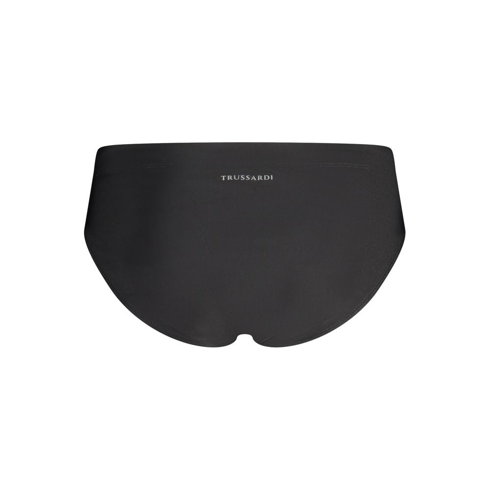 Trussardi Black Elastane Swim Briefs Trussardi