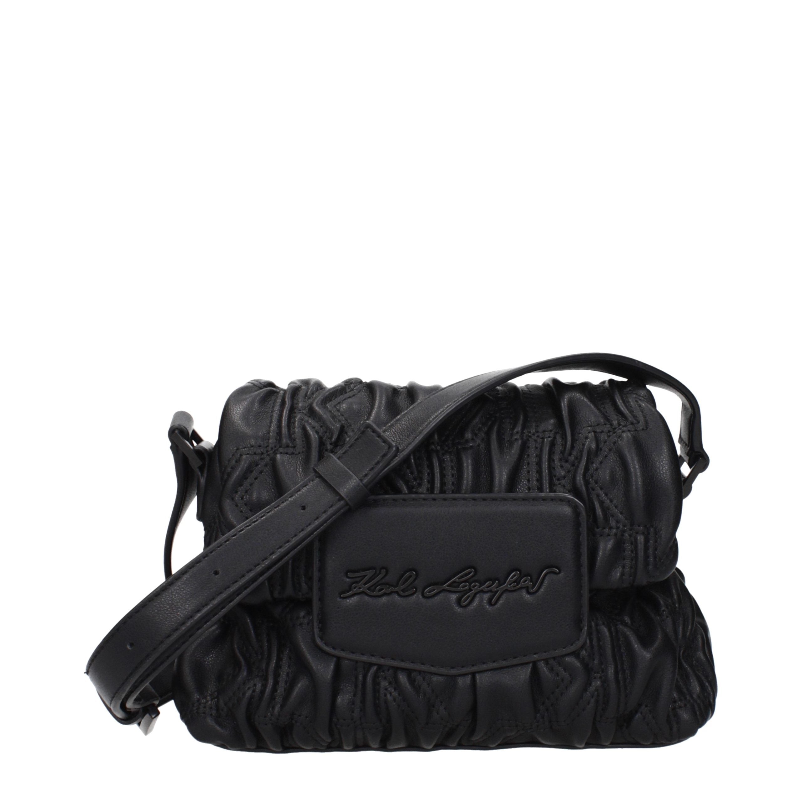 Karl Lagerfeld Black Polyester Crossbody Bag Karl Lagerfeld