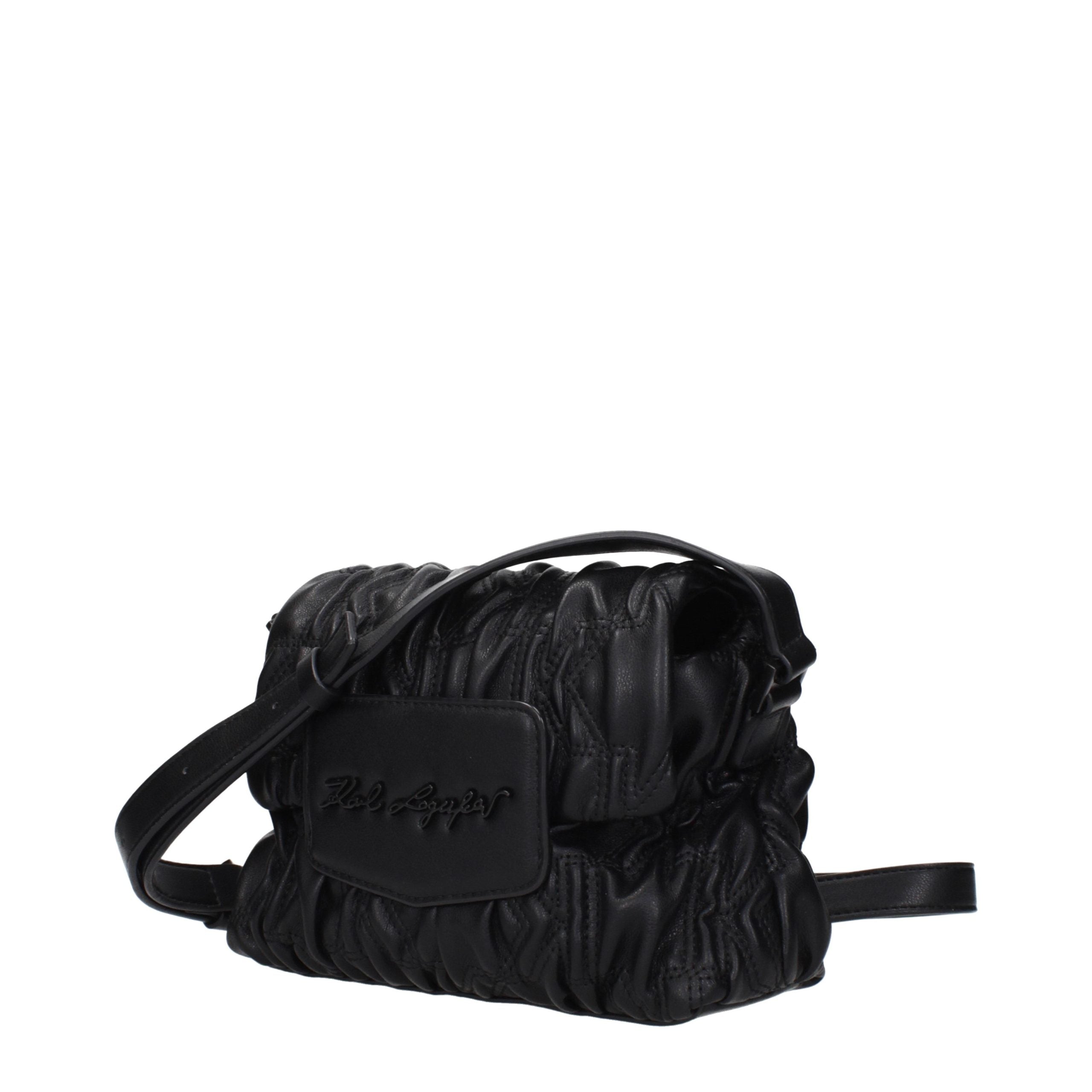 Karl Lagerfeld Black Polyester Crossbody Bag Karl Lagerfeld