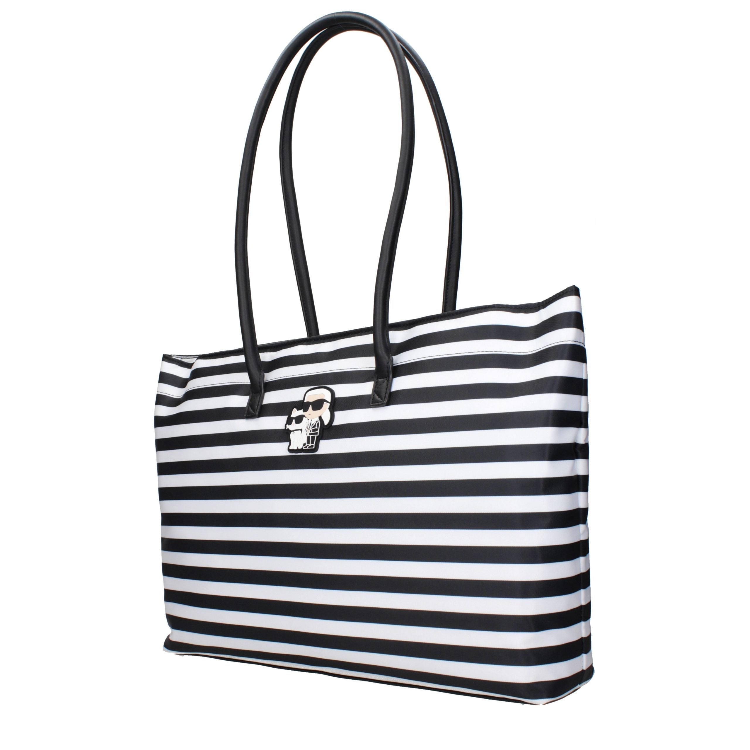 Karl Lagerfeld Black Fabric Shoulder Bag Karl Lagerfeld