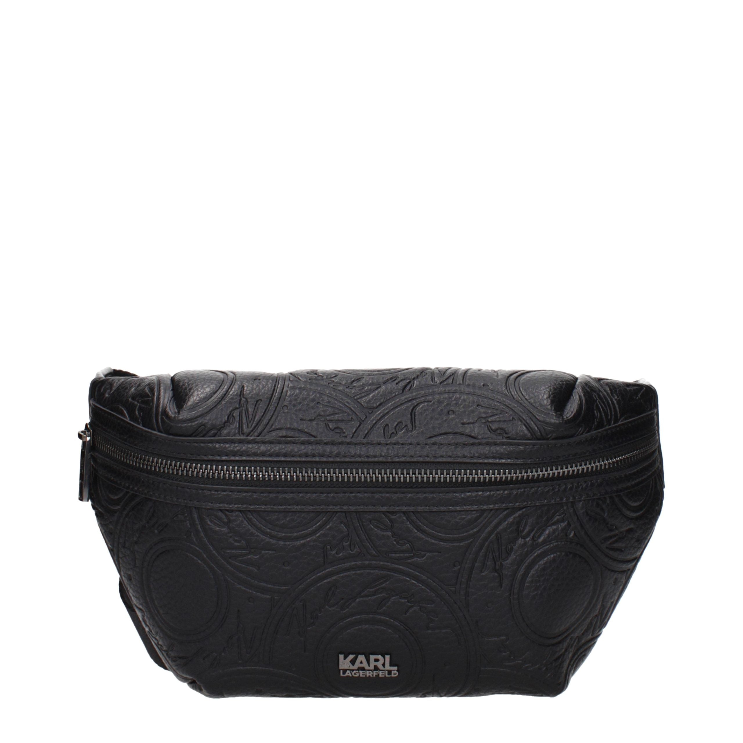 Karl Lagerfeld Black Polyethylene Backpack Karl Lagerfeld