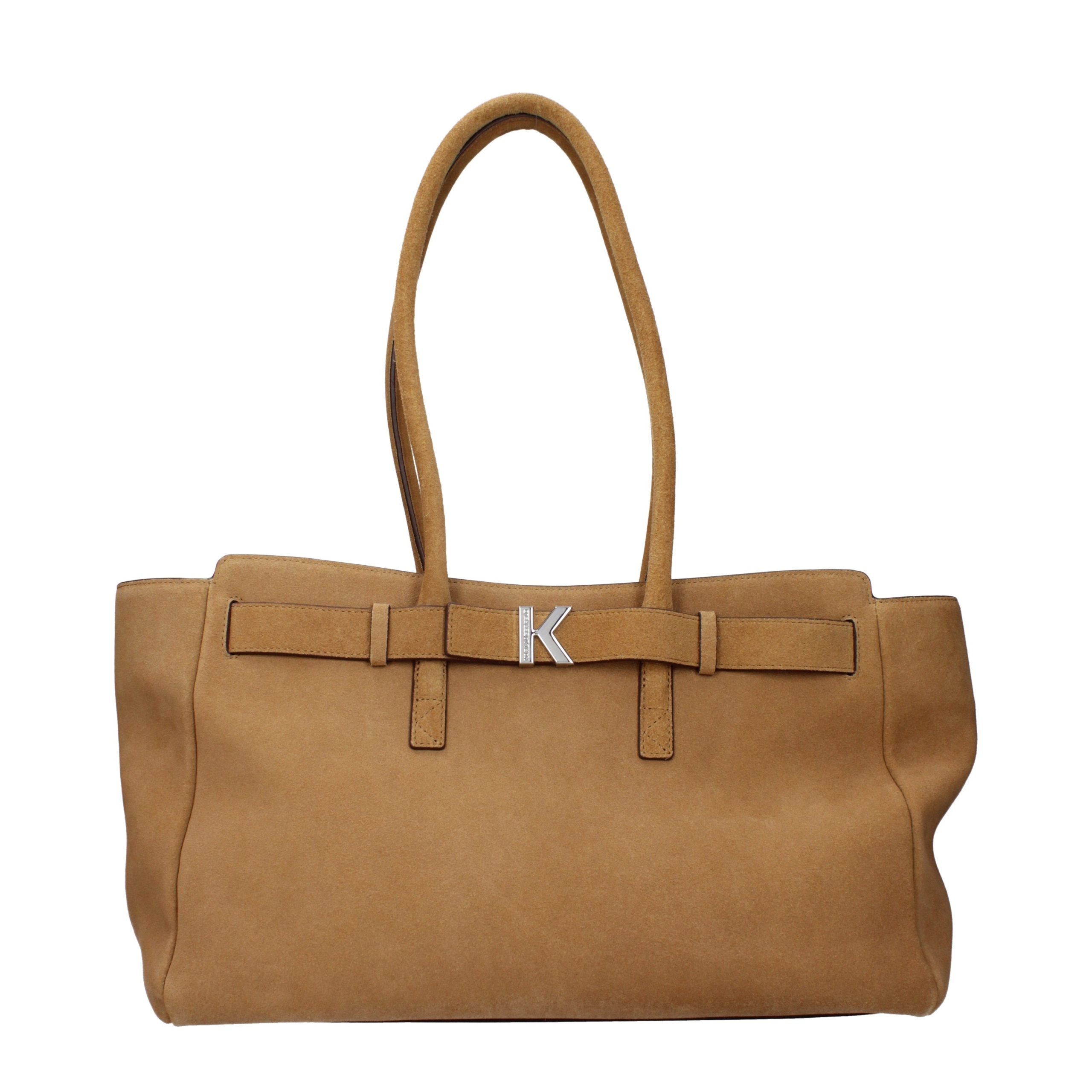 Karl Lagerfeld Brown Leather Shoulder Bag Karl Lagerfeld