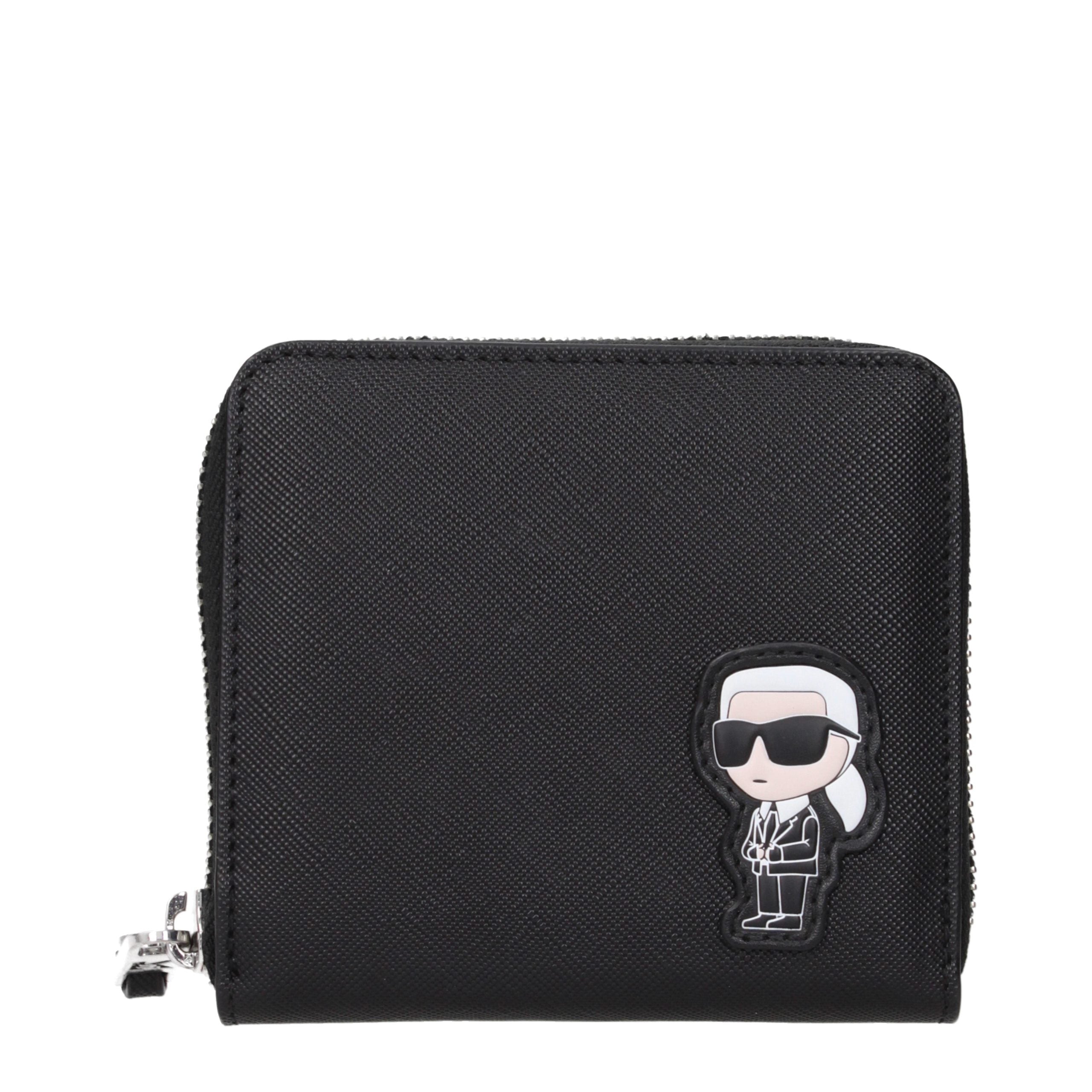 Karl Lagerfeld Black Polyethylene Wallet Karl Lagerfeld