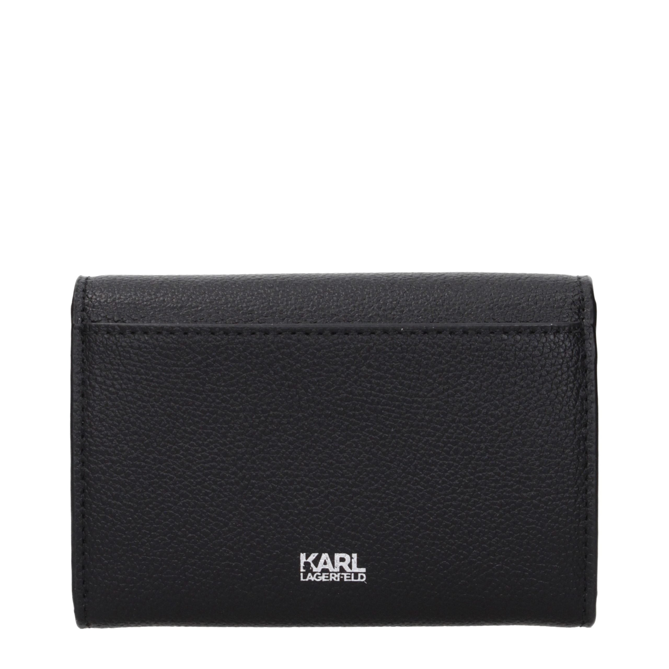 Karl Lagerfeld Black Polyester Wallet Karl Lagerfeld