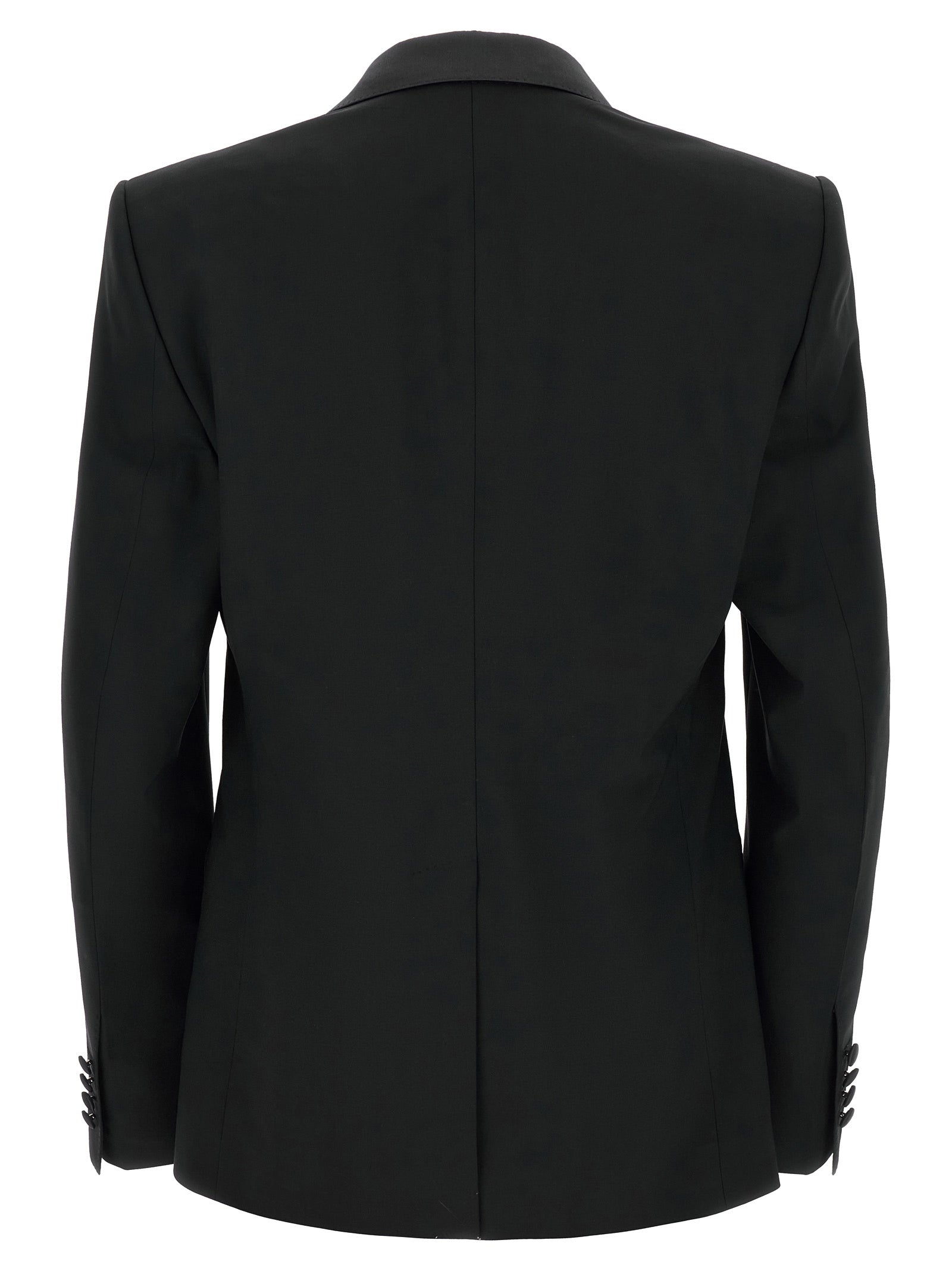 Dolce & Gabbana Black Virgin Wool Two-Piece Suit Dolce & Gabbana