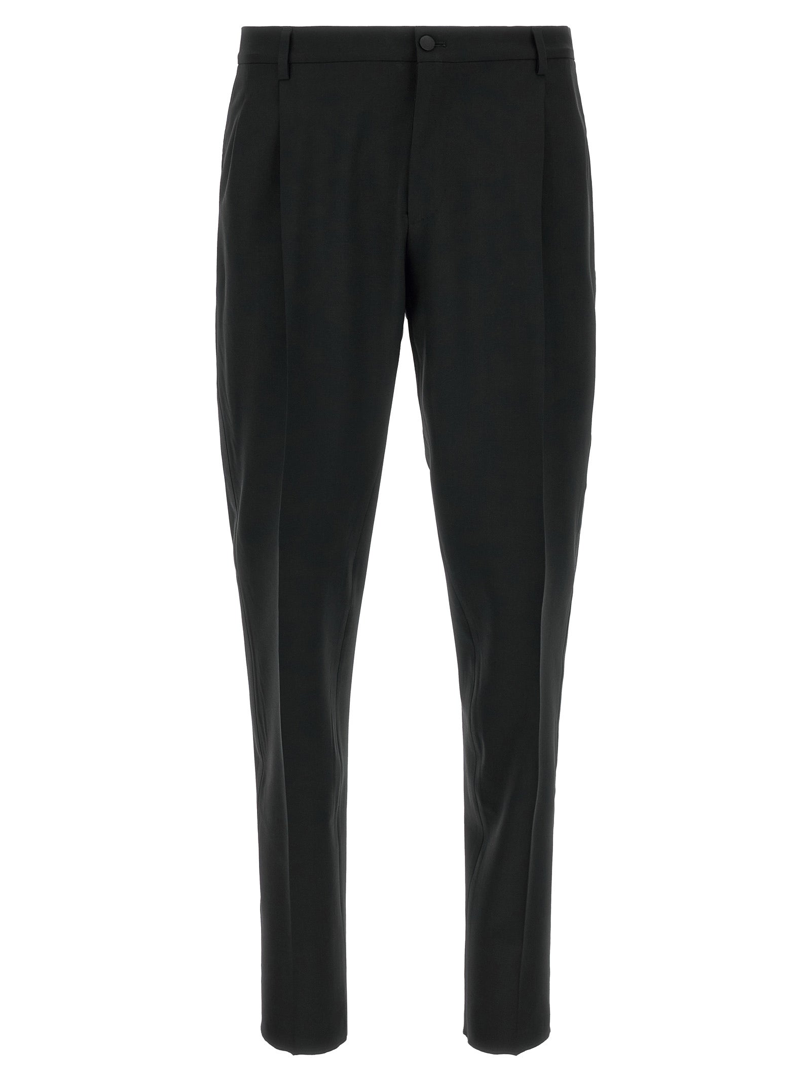 Dolce & Gabbana Black Virgin Wool Two-Piece Suit Dolce & Gabbana