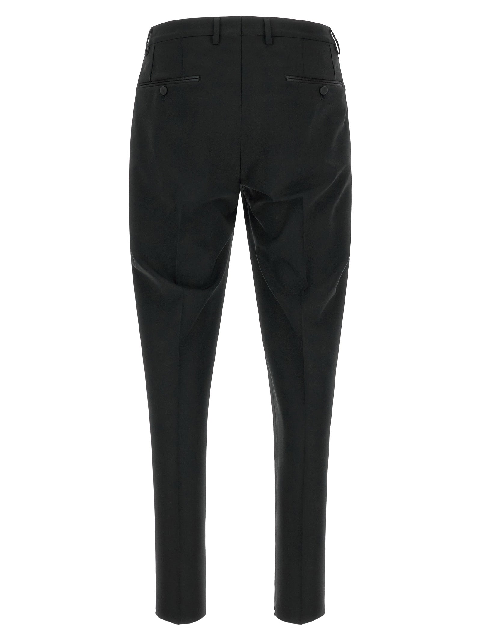 Dolce & Gabbana Black Virgin Wool Two-Piece Suit Dolce & Gabbana