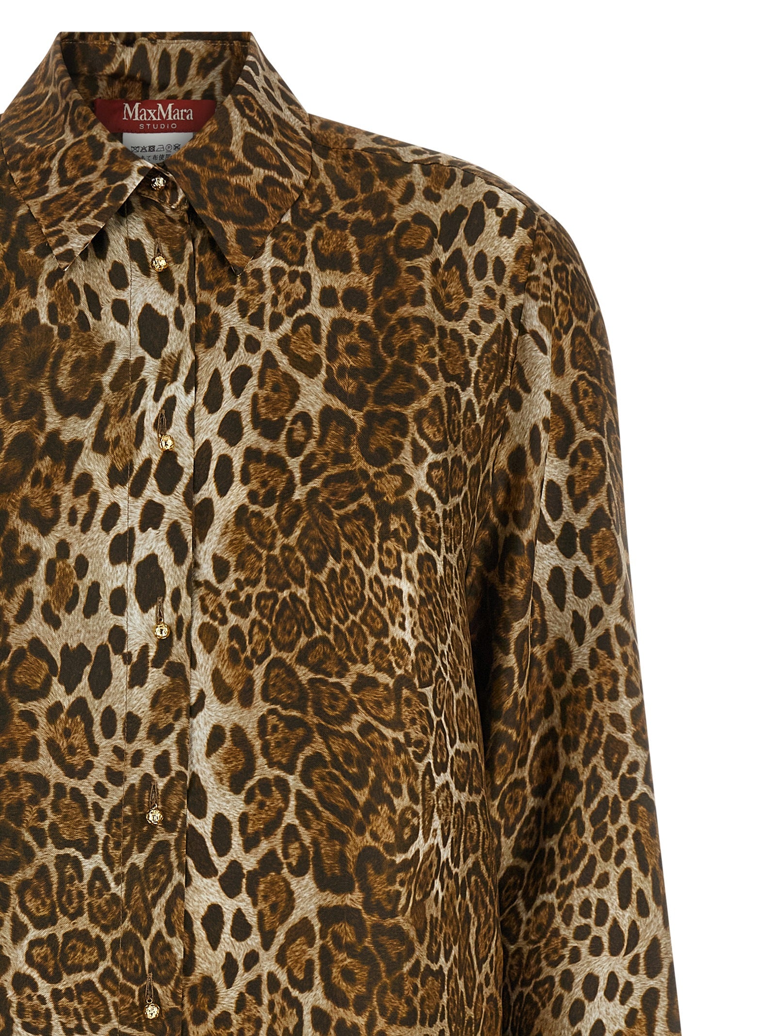 Max Mara Brown Silk Blouse Max Mara