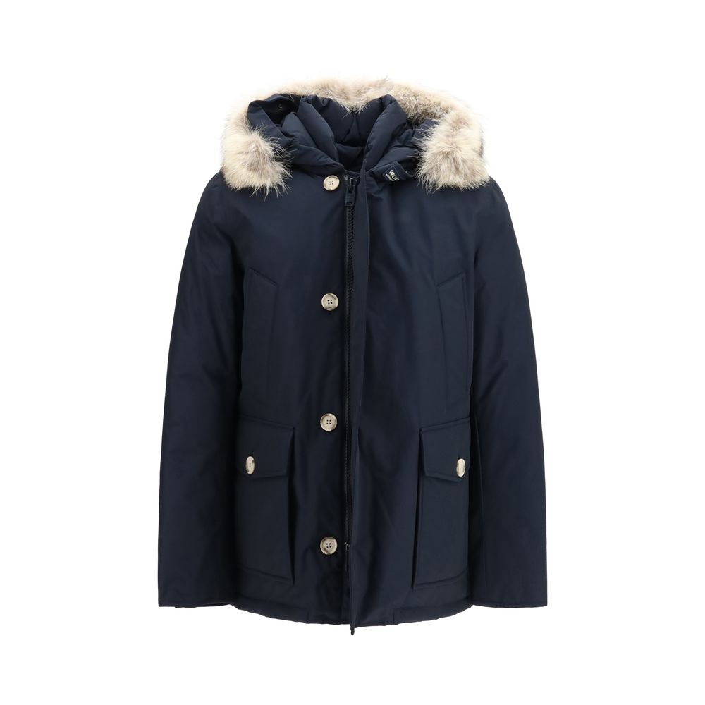 Woolrich Blue Cotton Parka Woolrich