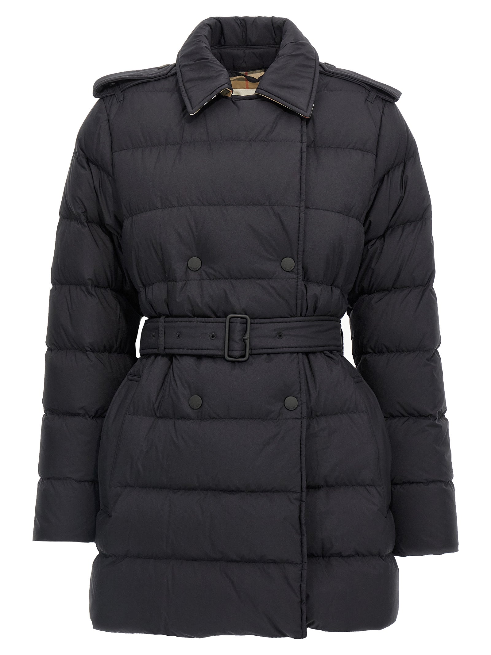 Burberry Black Polyamide Coat Burberry