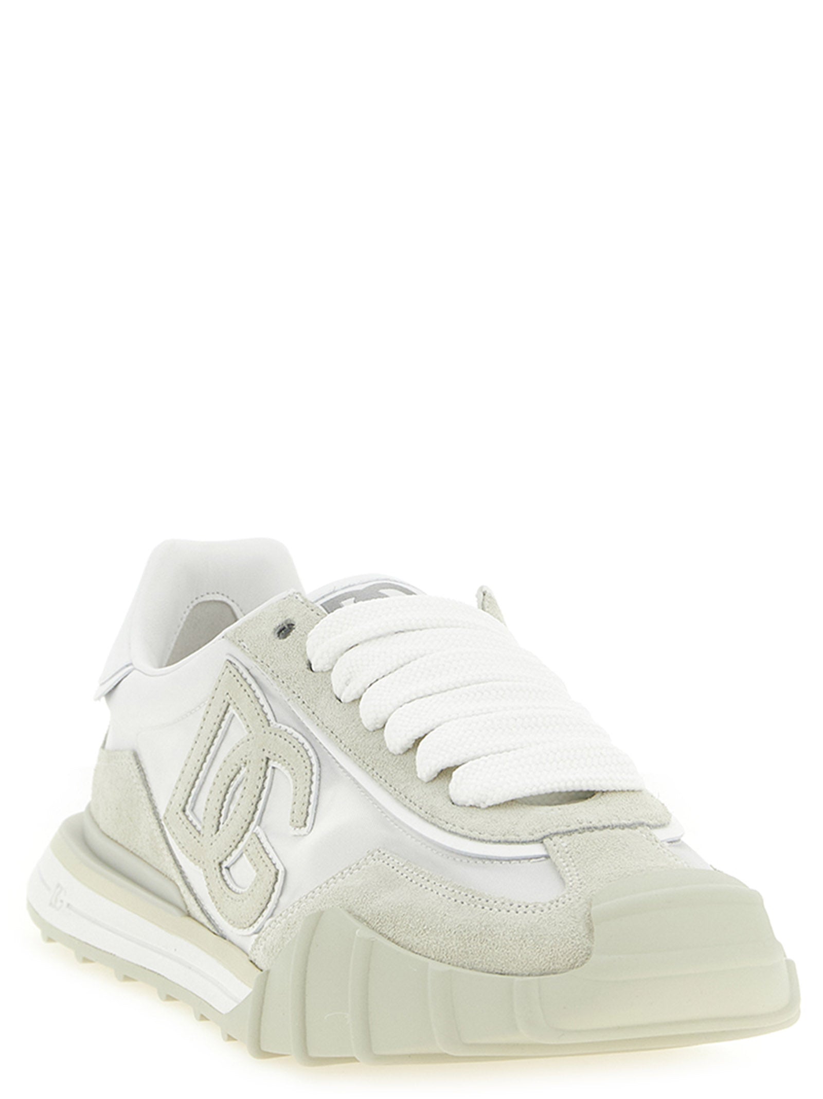 Dolce & Gabbana Beige Polyamide Athletic Sneakers Dolce & Gabbana