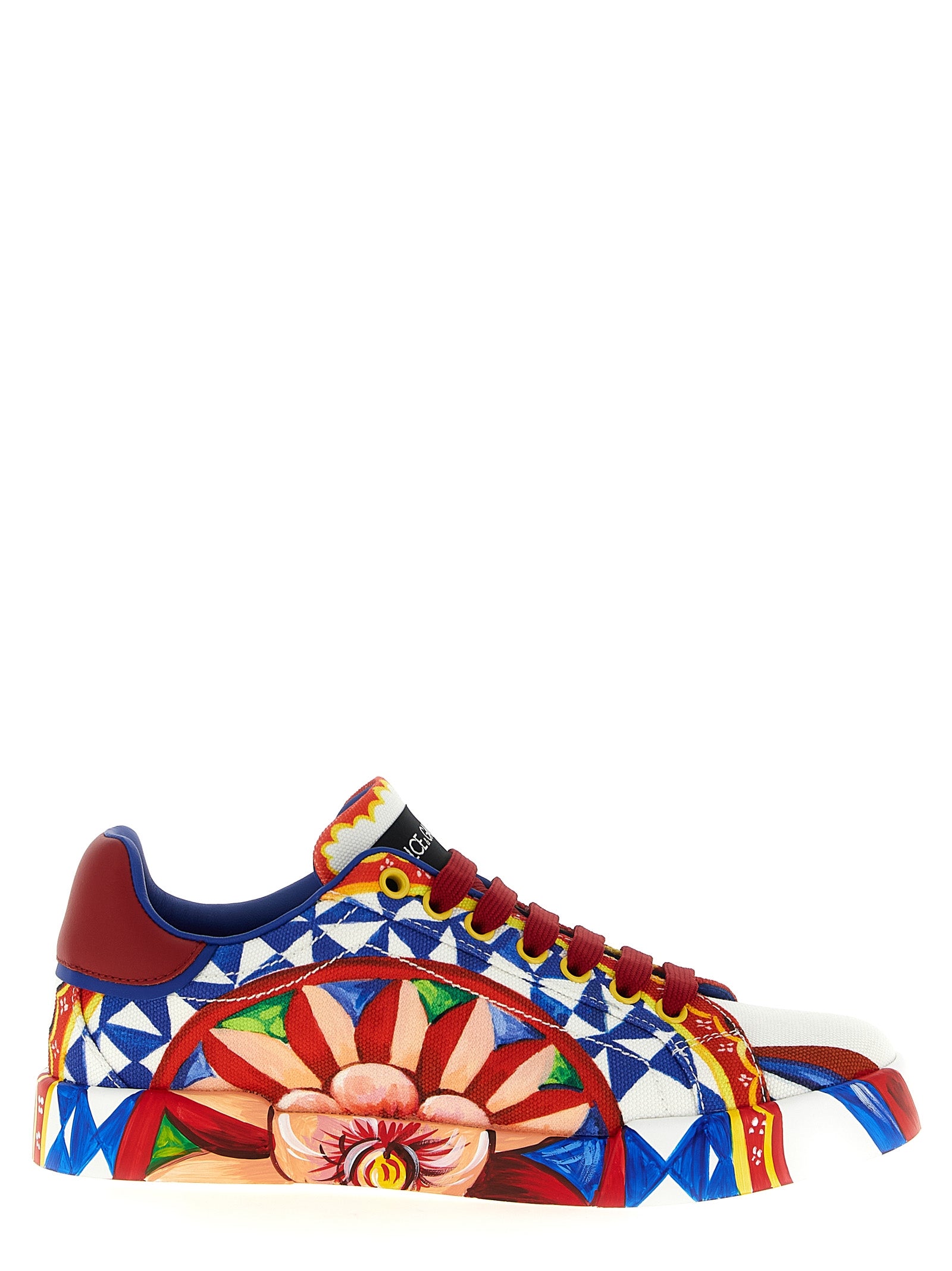 Dolce & Gabbana Multicolor Cotton Low Top Sneakers Dolce & Gabbana