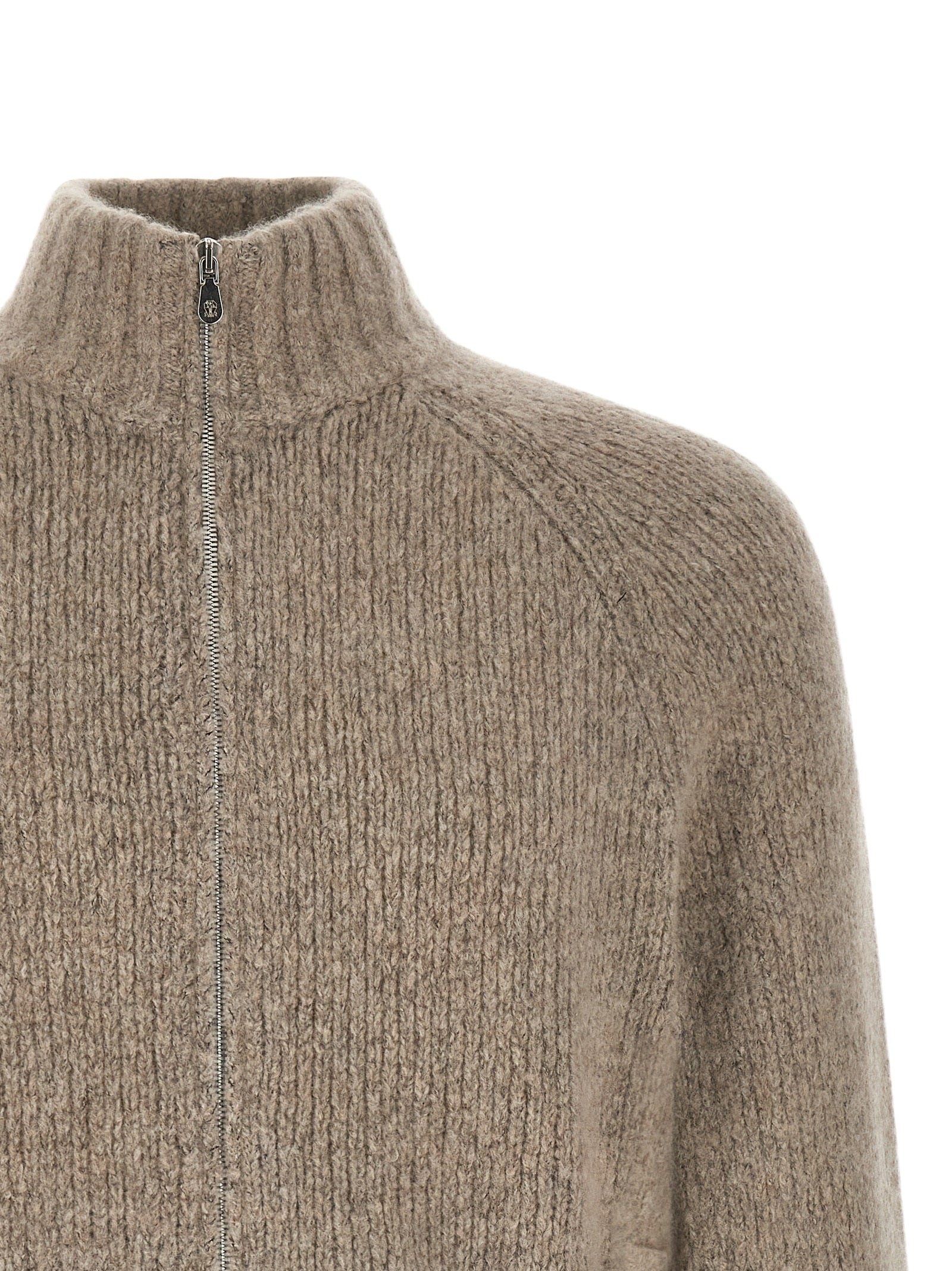Brunello Cucinelli Beige Cashmere Cardigan Brunello Cucinelli