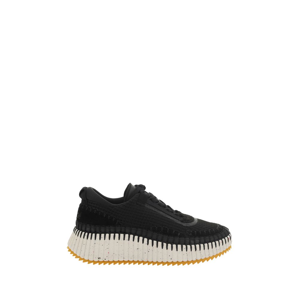Chloé Black Nylon Athletic Sneakers Chloé