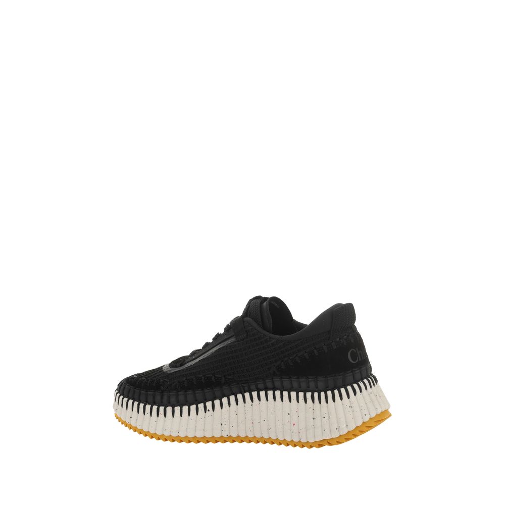 Chloé Black Nylon Athletic Sneakers Chloé