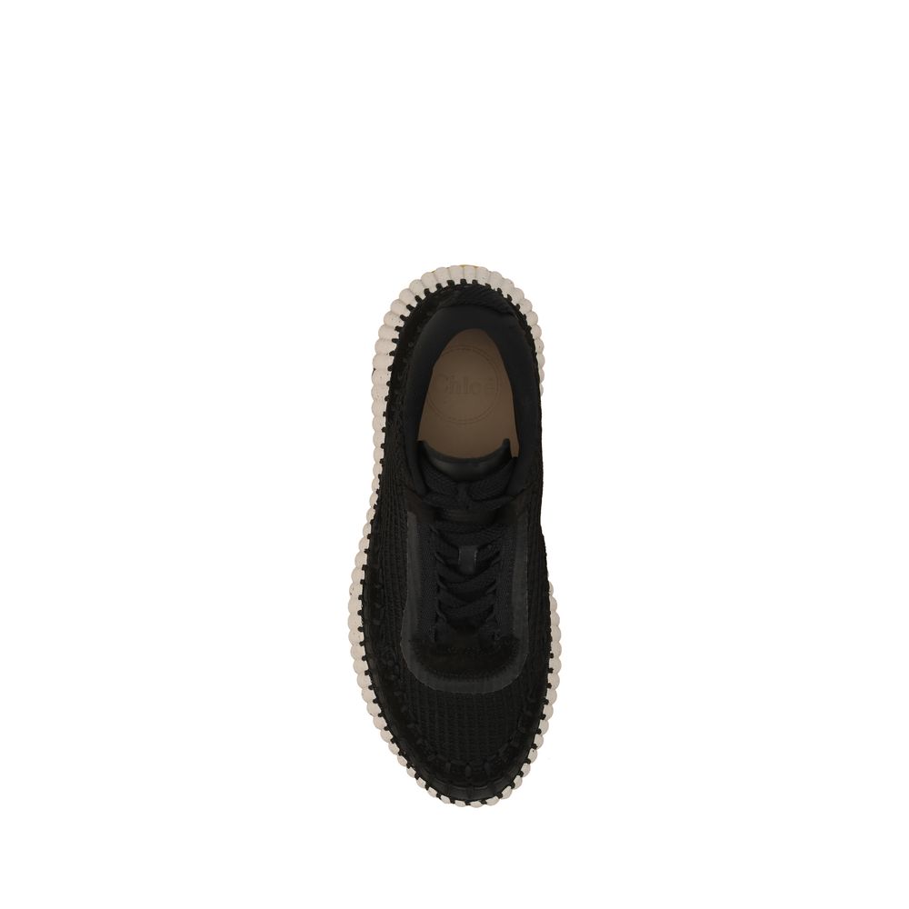 Chloé Black Nylon Athletic Sneakers Chloé
