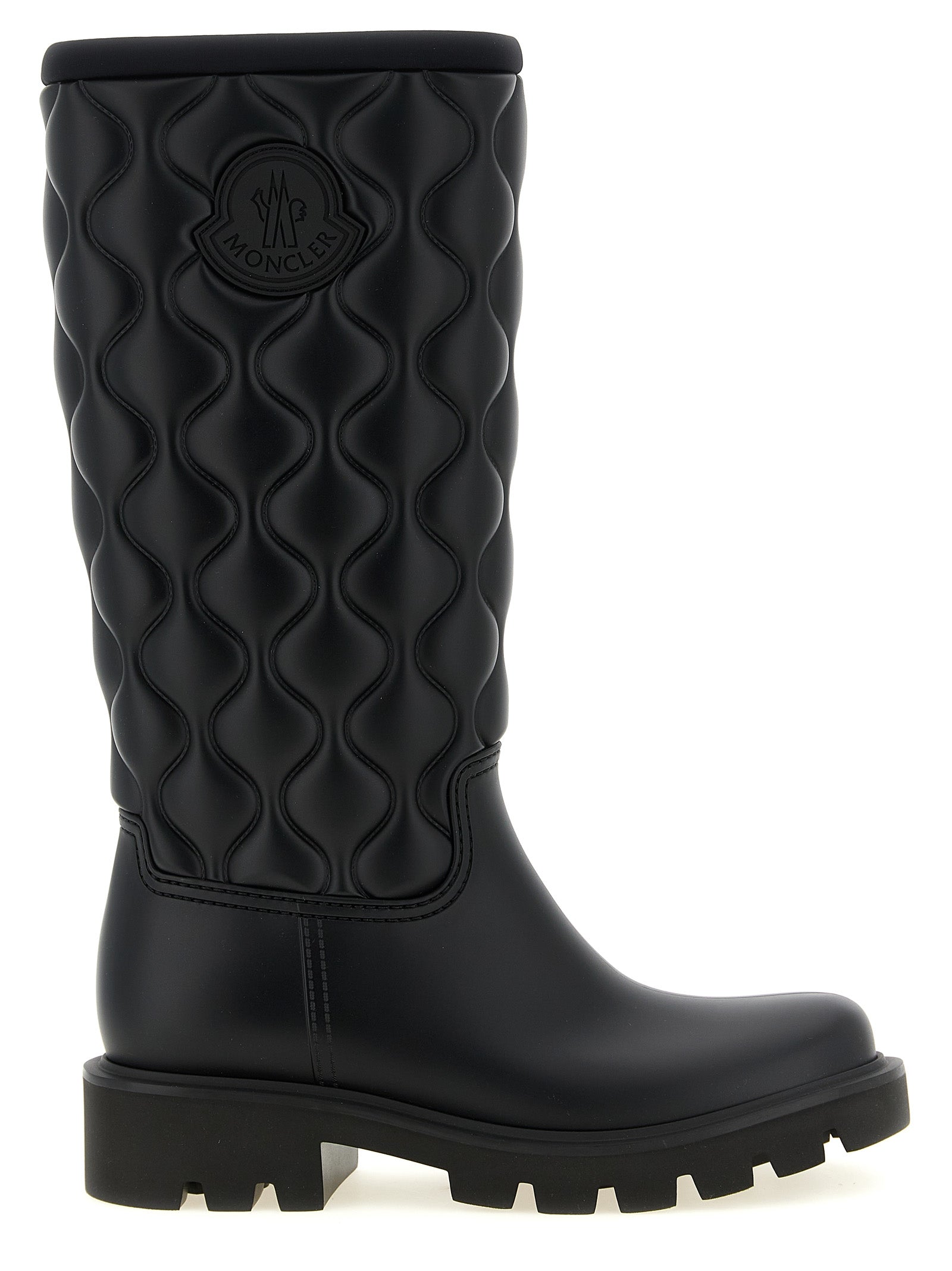 Moncler Black Pvc Over The Knee Moncler