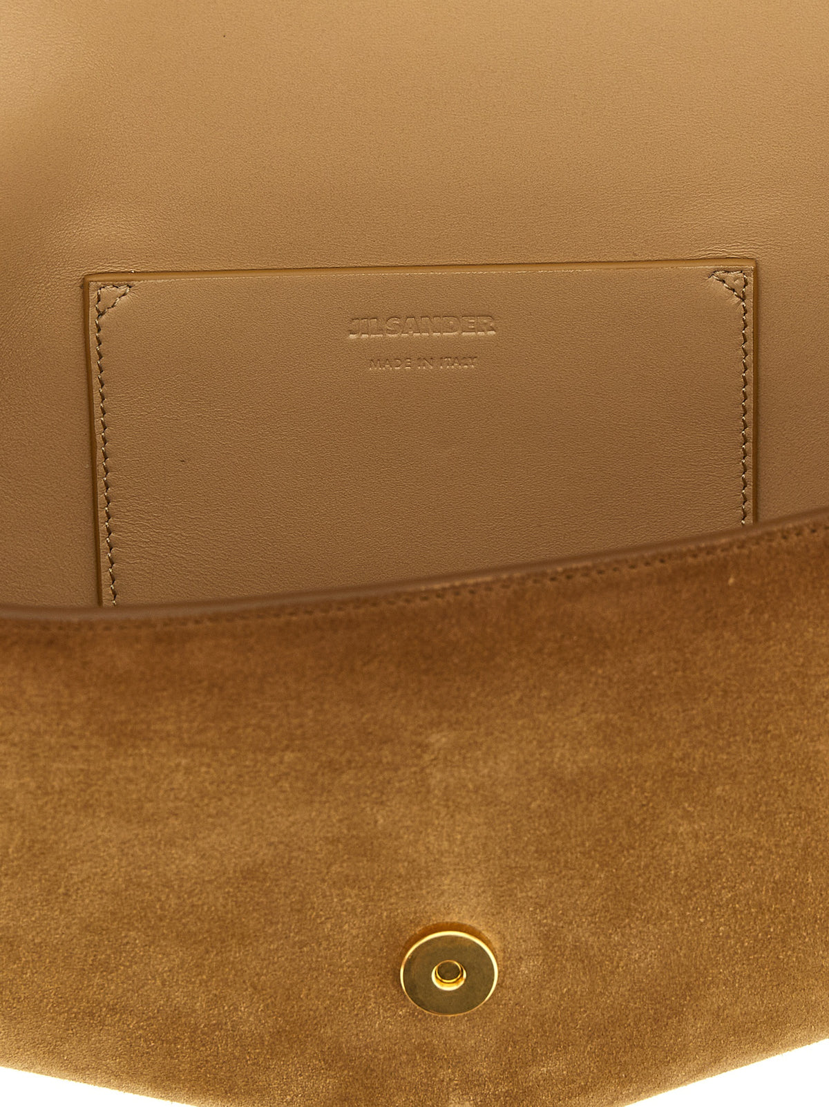 Jil Sander Brown Calfskin Shoulder Bag Jil Sander