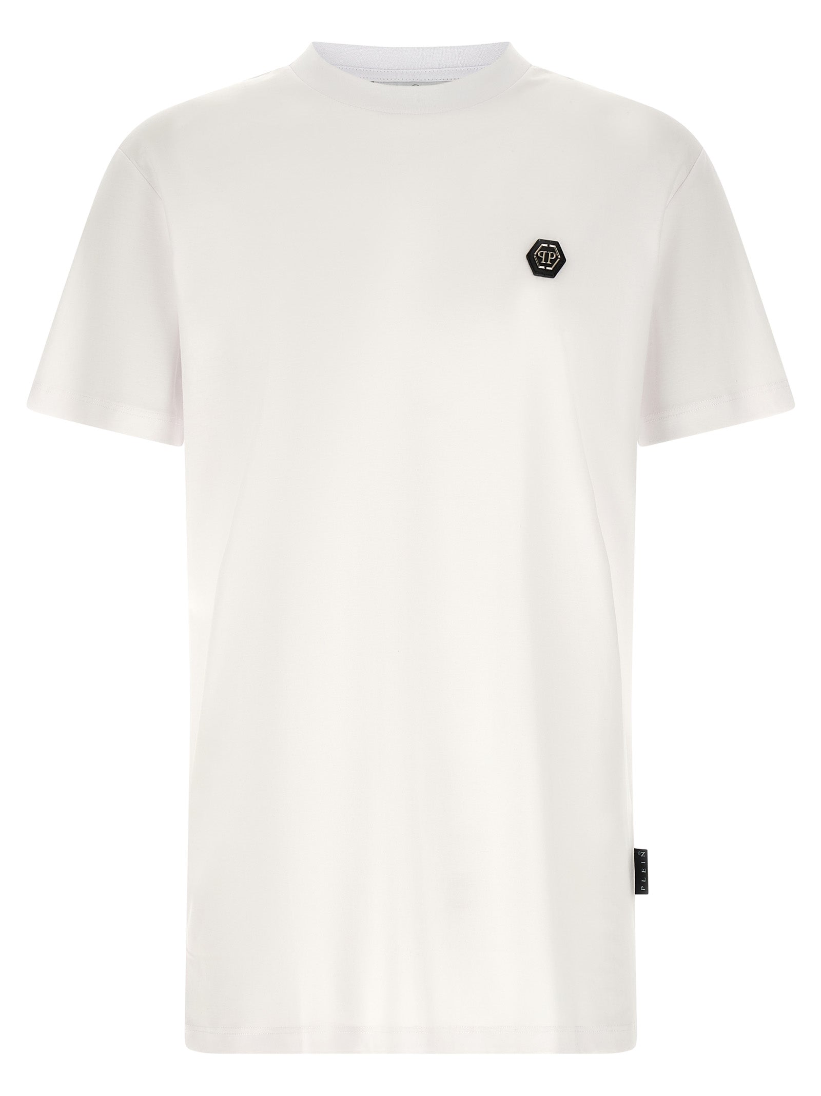 Philipp Plein White Cotton T-Shirt Philipp Plein