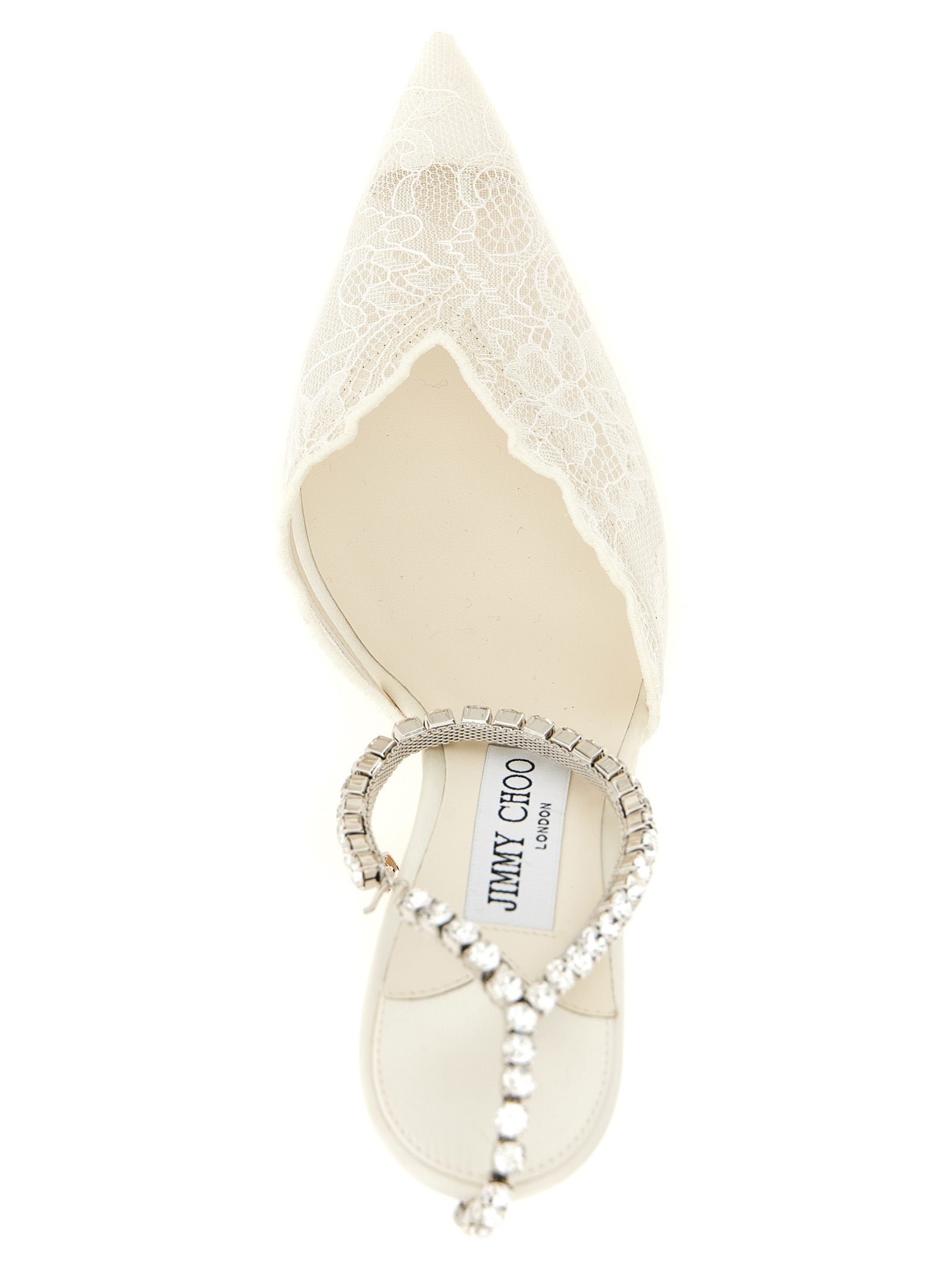 Jimmy Choo White Tencel High Heel Pumps Jimmy Choo