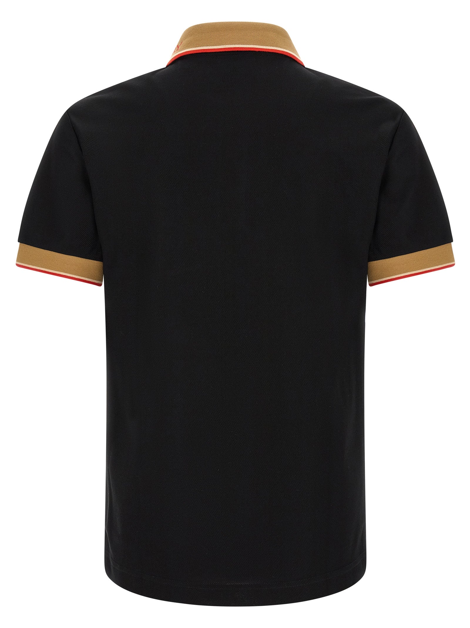 Burberry Black Cotton Polo Shirt Burberry