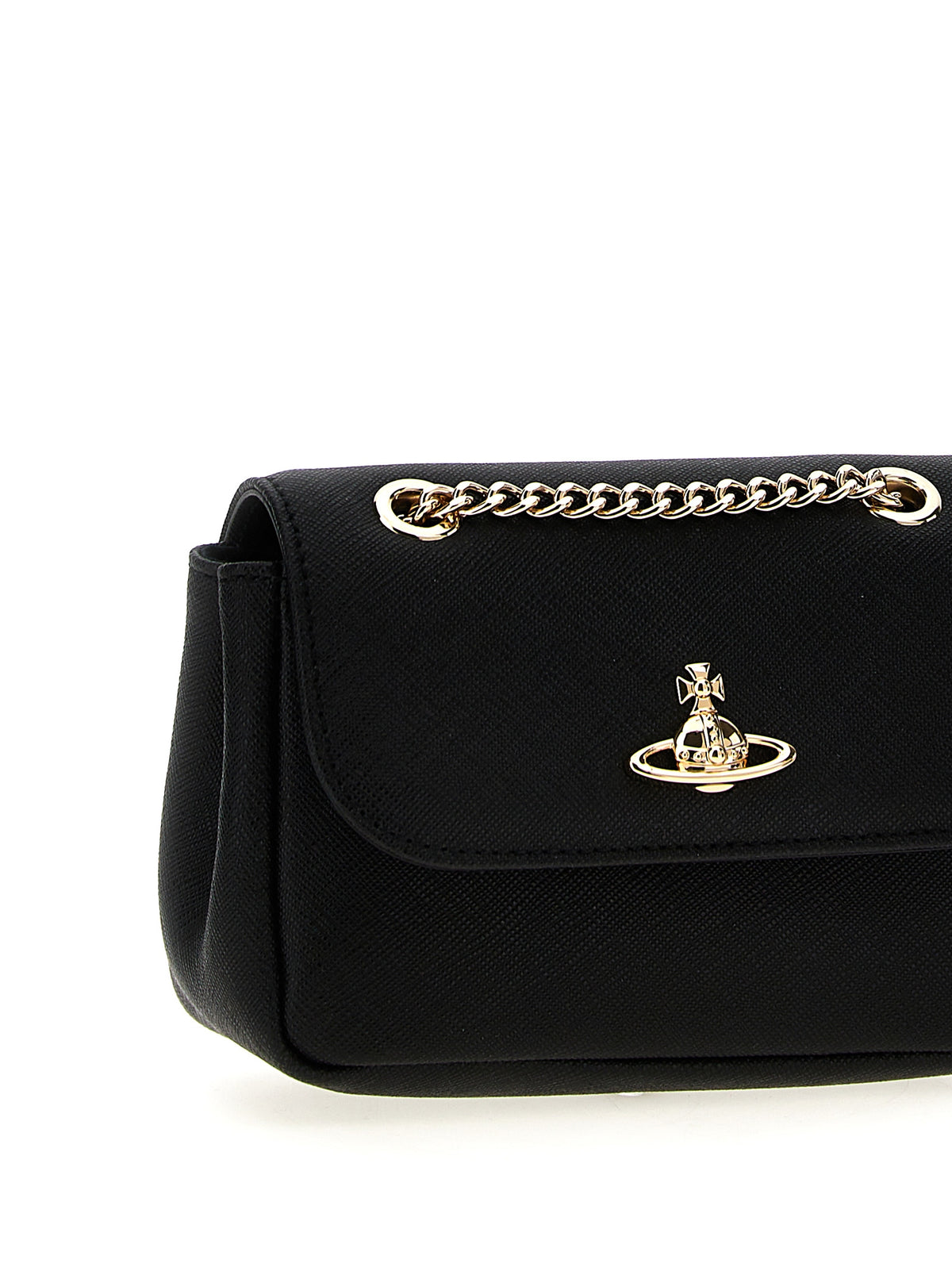 Vivienne Westwood Black Cowhide Crossbody Bag