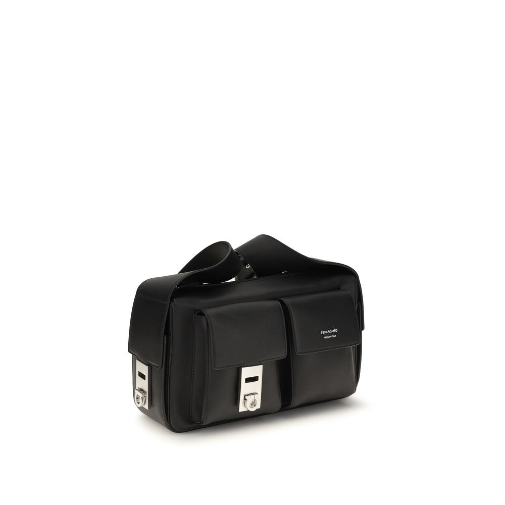 Ferragamo Black Shoulder Bags