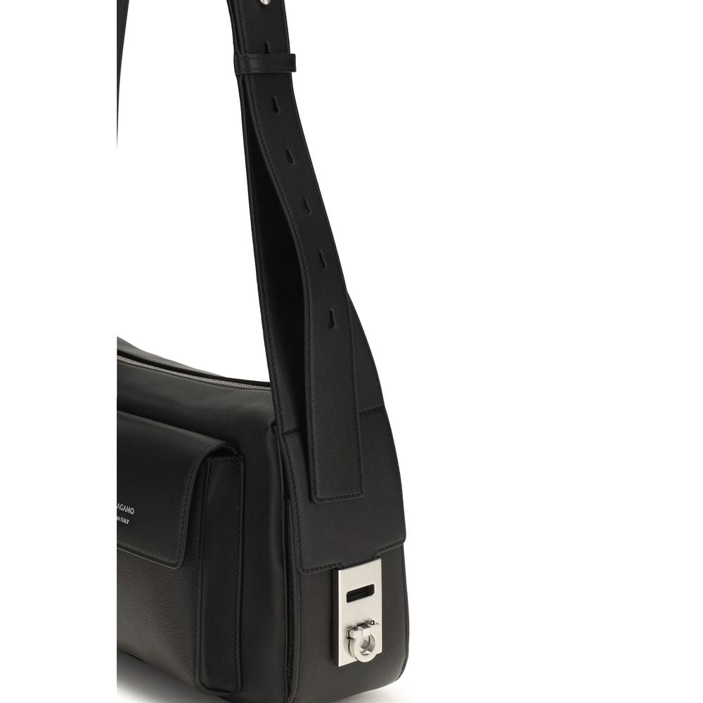 Ferragamo Black Shoulder Bags