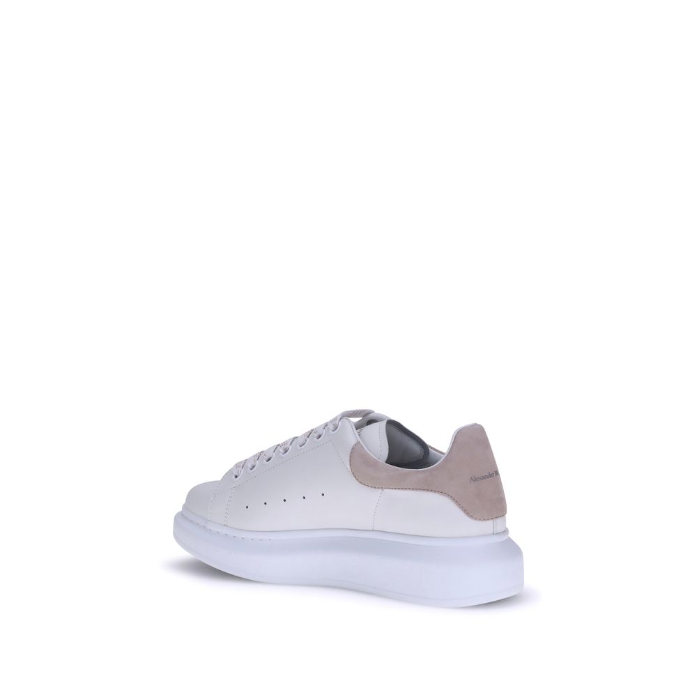 Alexander McQueen White Calf Leather Bos Taurus Platform Sneakers
