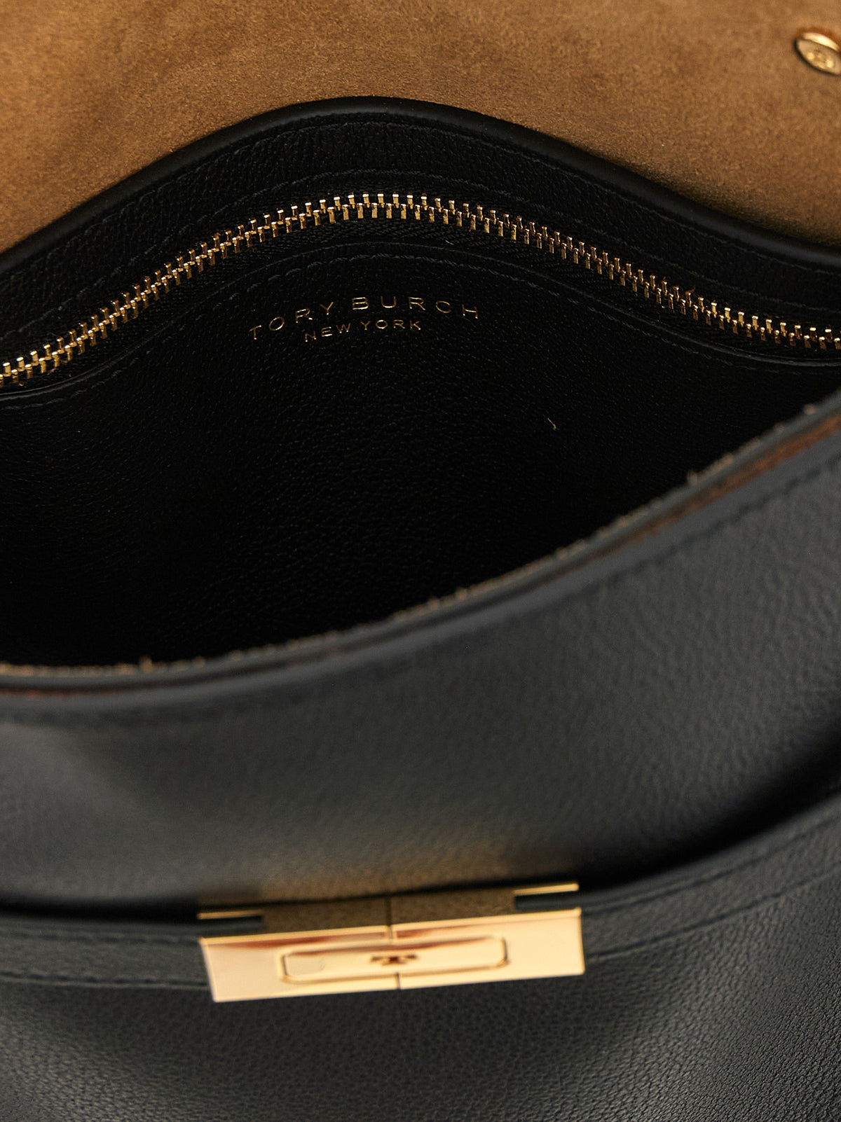 Tory Burch Black Lambskin Shoulder Bag