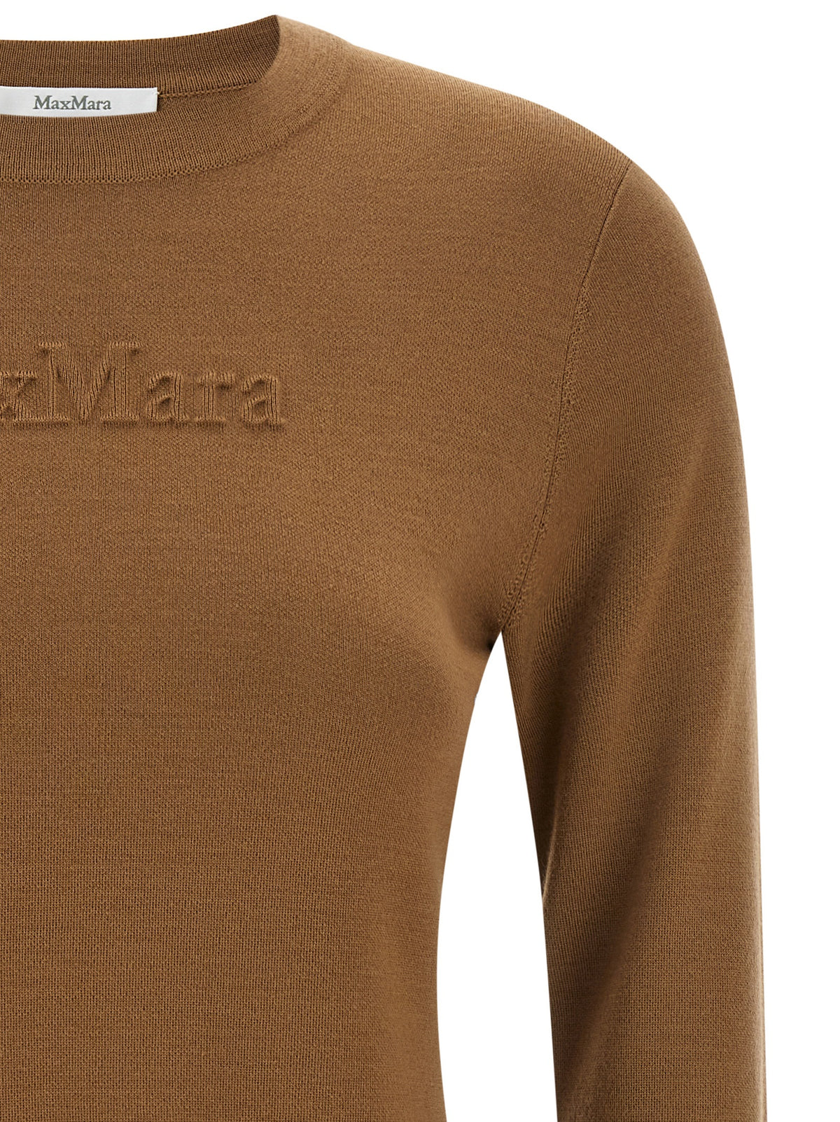 Max Mara Beige Virgin Wool Cardigan